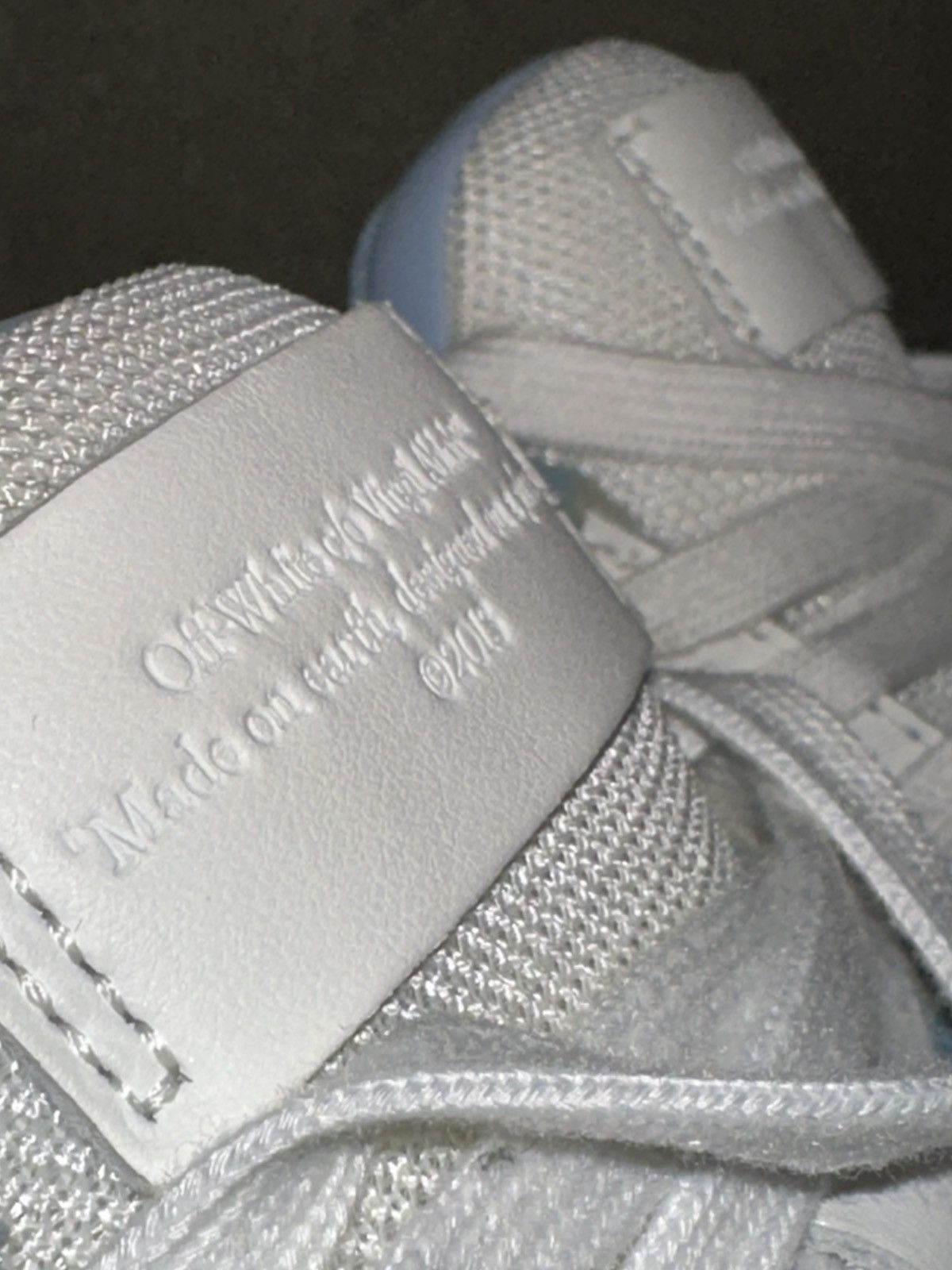Off-White Off White, Out Of Office, White Light Blue Size US 10 / EU 43 - 4 Thumbnail