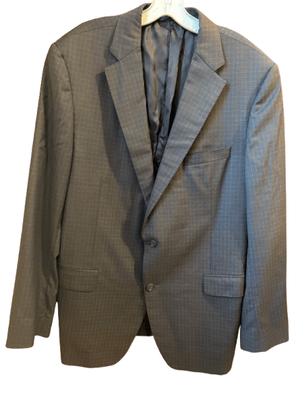 Samuelsohn Samuelsohn Loro Piana Blazer Mens 44R Gray Wool 120's Coat Size 44R - 2 Thumbnail