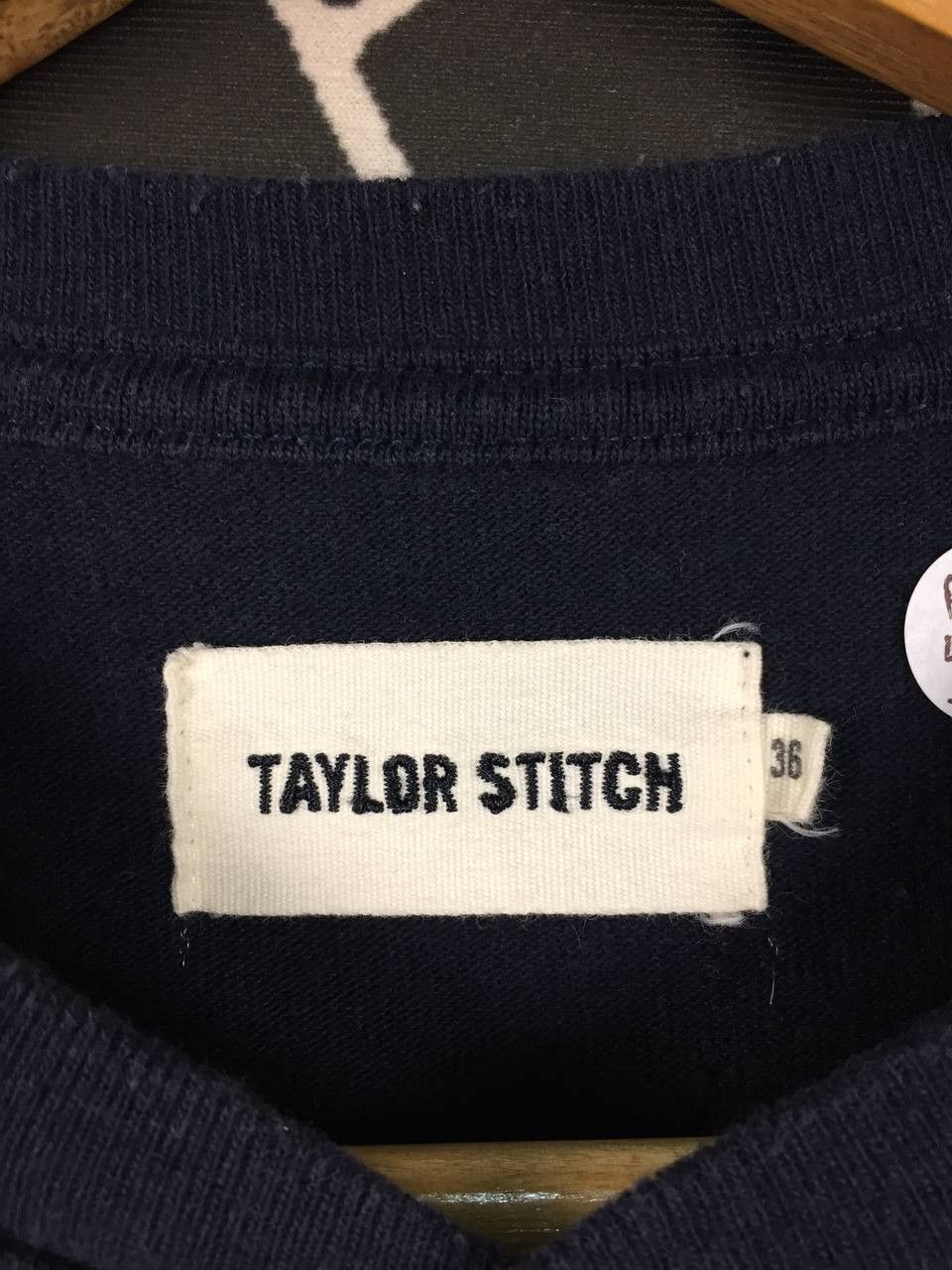 Vintage Taylor Stitch Navy Blue The Heavy Bag Henley Tee Size US S / EU 44-46 / 1 - 7 Thumbnail
