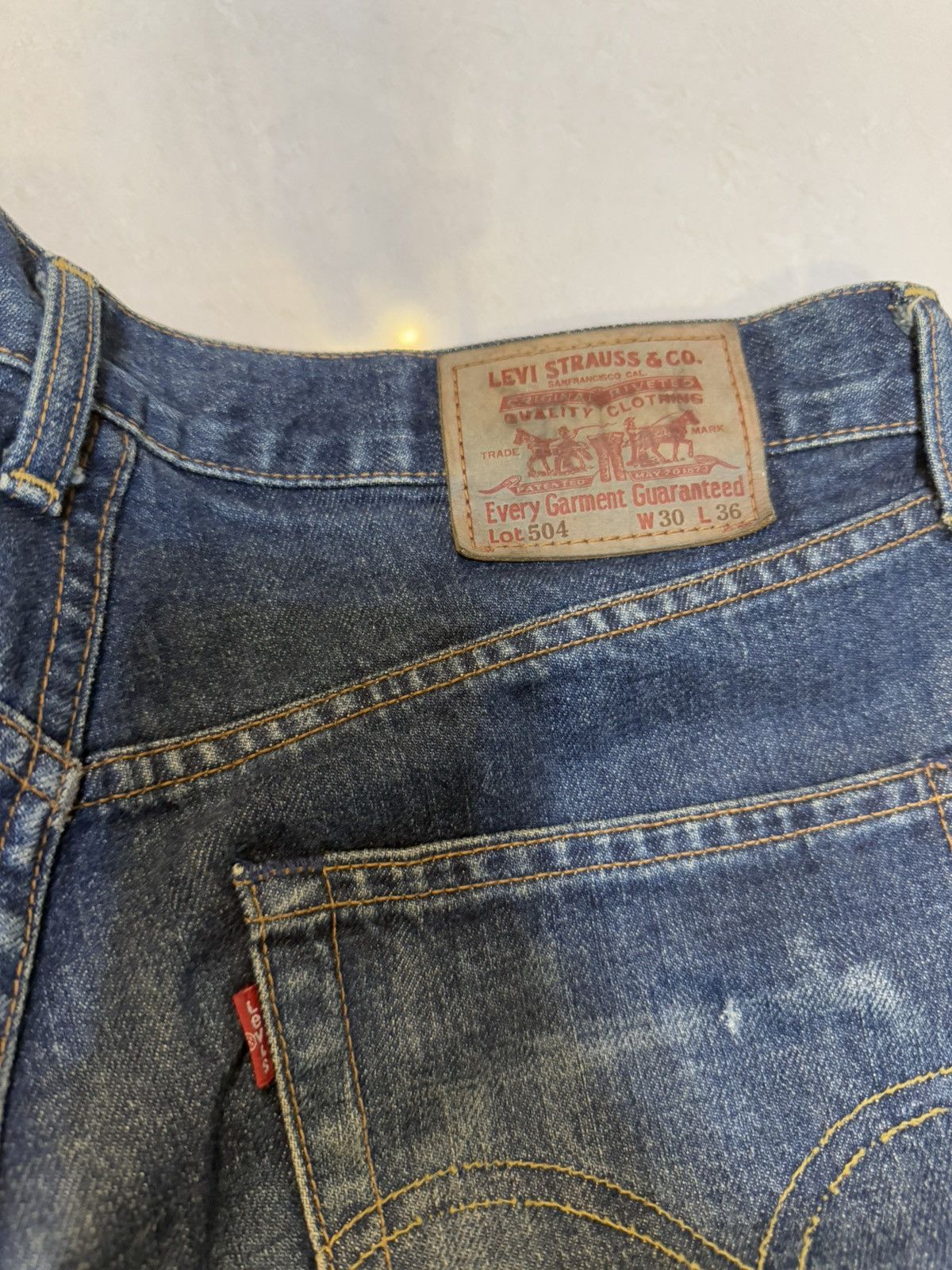 Levi's Vintage 90s Levi’s 504 Selvedge Denim Made in Japan Size US 30 / EU 46 - 10 Thumbnail