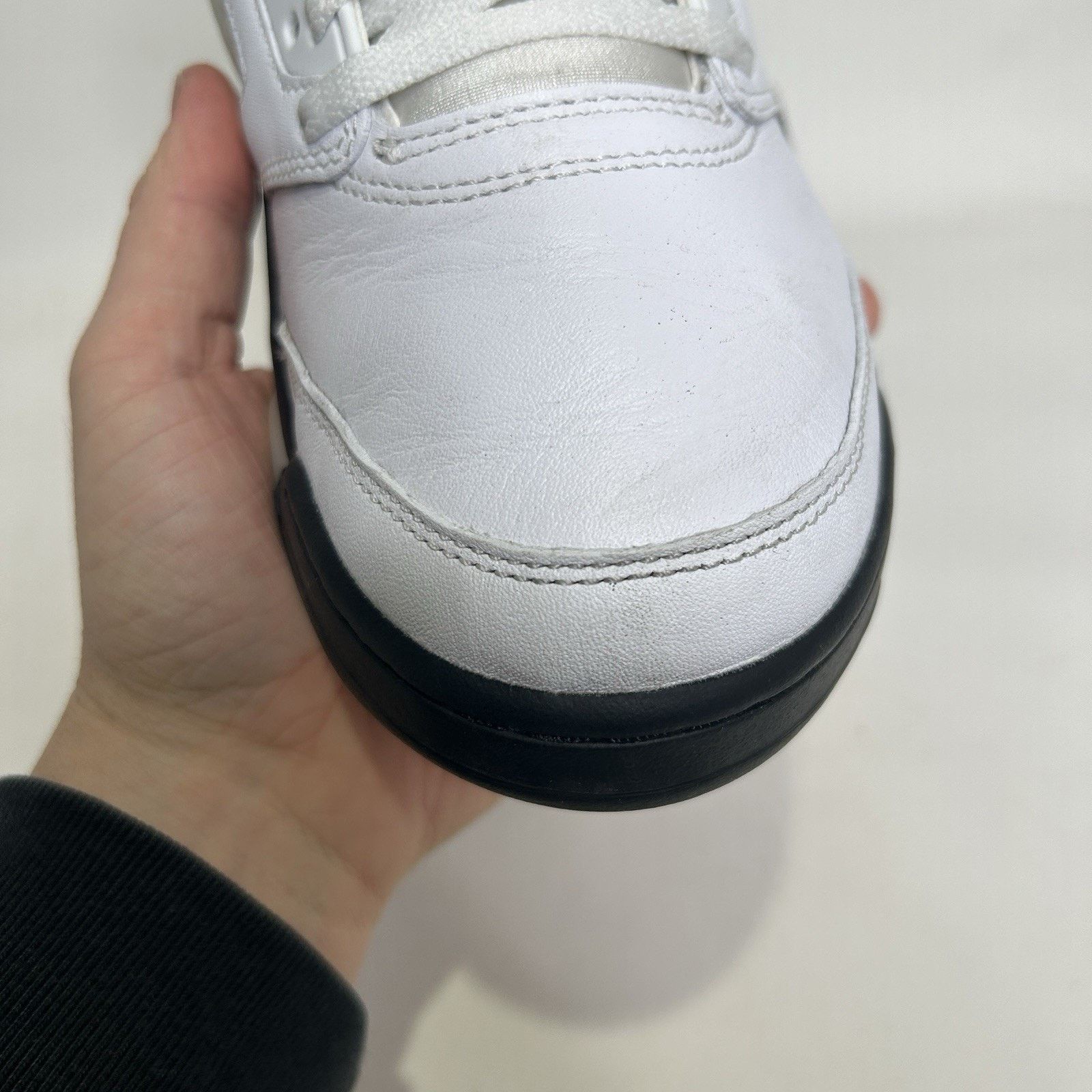 Jordan Brand Nike Air Jordan 5 Retro OG “Reverse Metallic/White Black” Size US 9.5 / EU 42-43 - 8 Thumbnail
