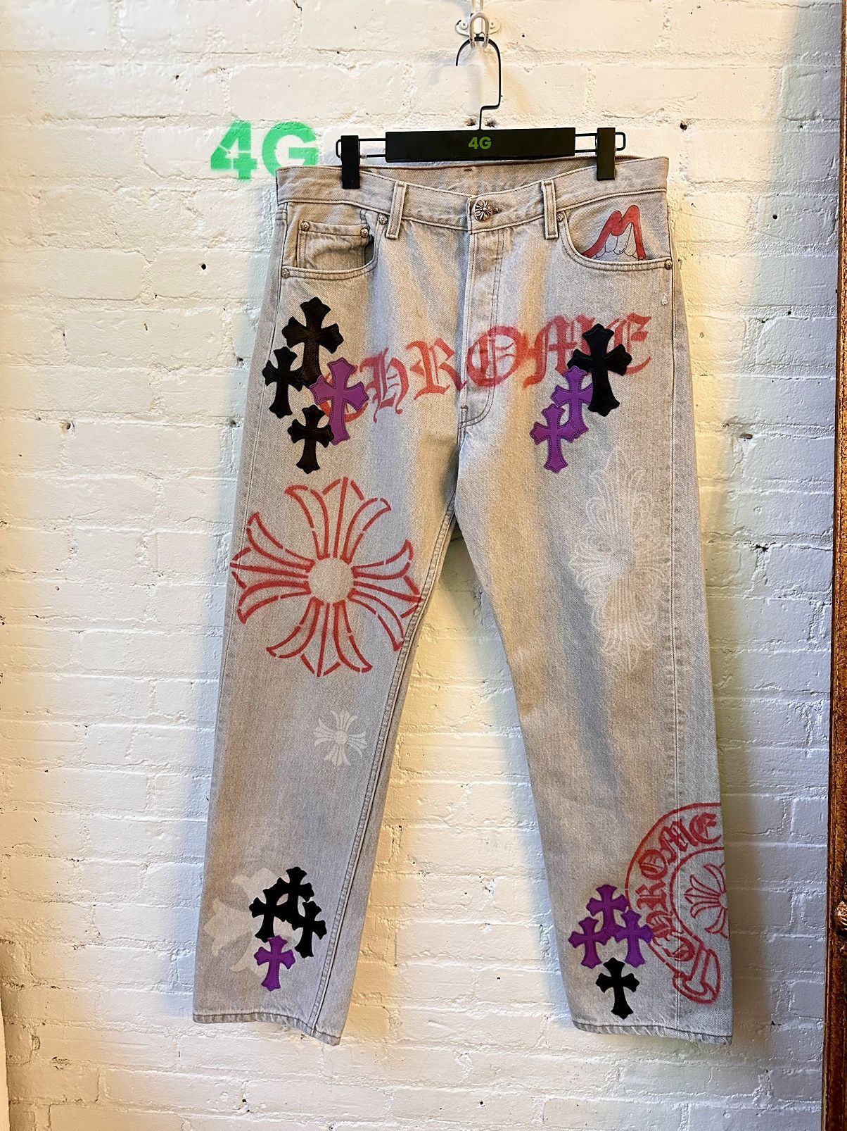 Chrome Hearts Matty Boy Sports Mesh Varsity Pants Red | Kenshi