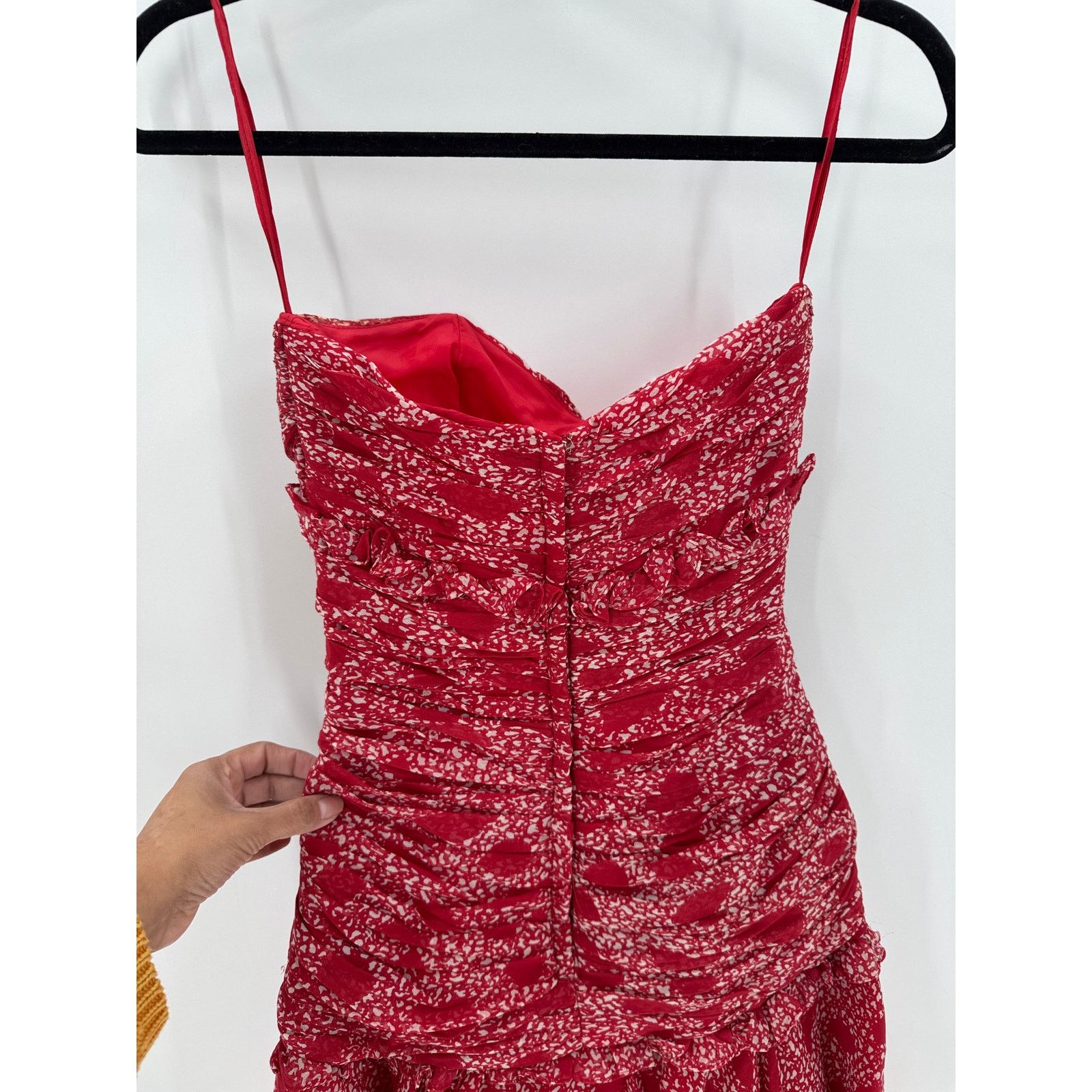 Other Vintage Victor Costs silk dress size S/XS strapless bodice Size XS / US 0-2 / IT 36-38 - 9 Thumbnail