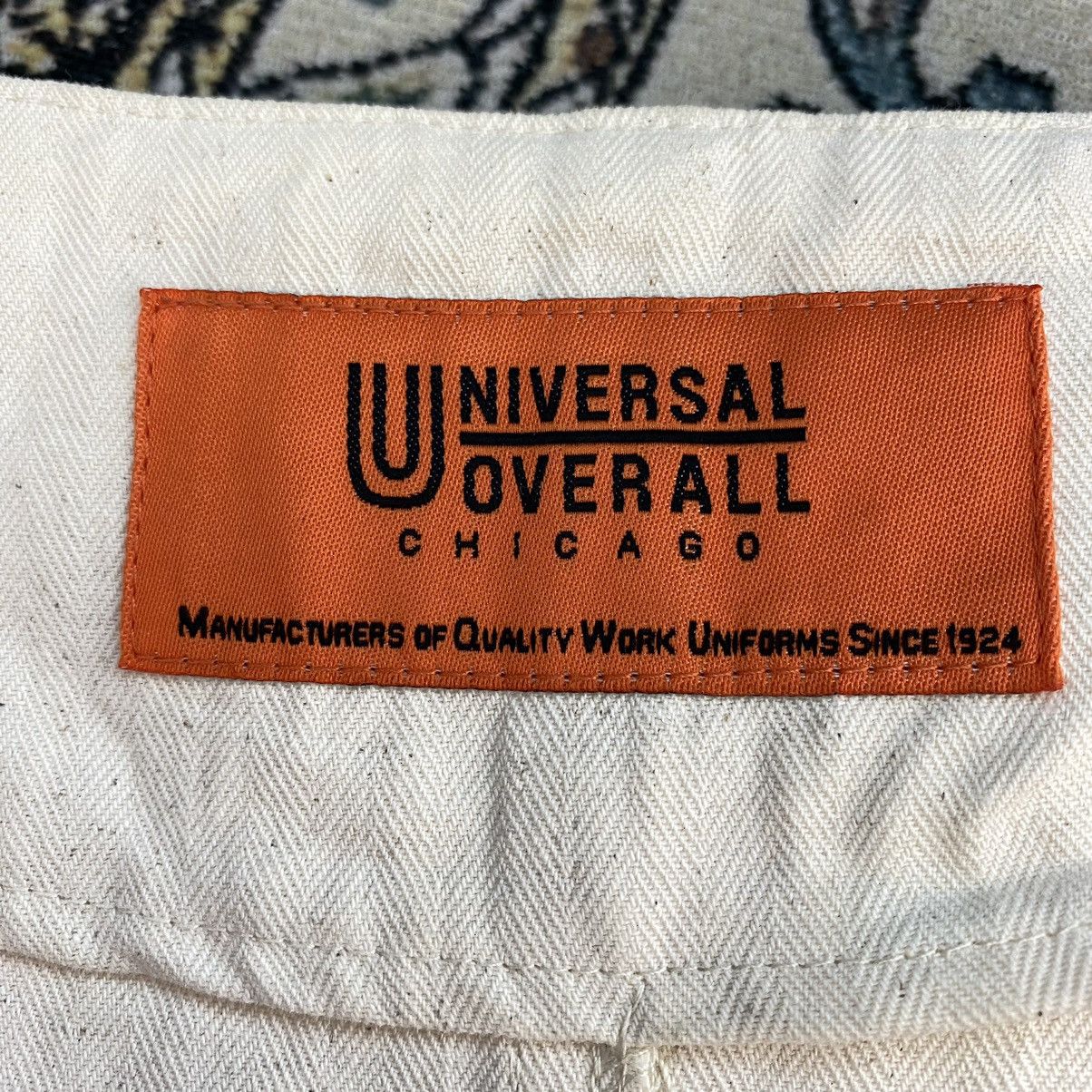 Universal Overall Chicago UNIVERSAL OVERALL CHICAGO Button Up Cream Denim Jacket Size US L / EU 52-54 / 3 - 4 Thumbnail