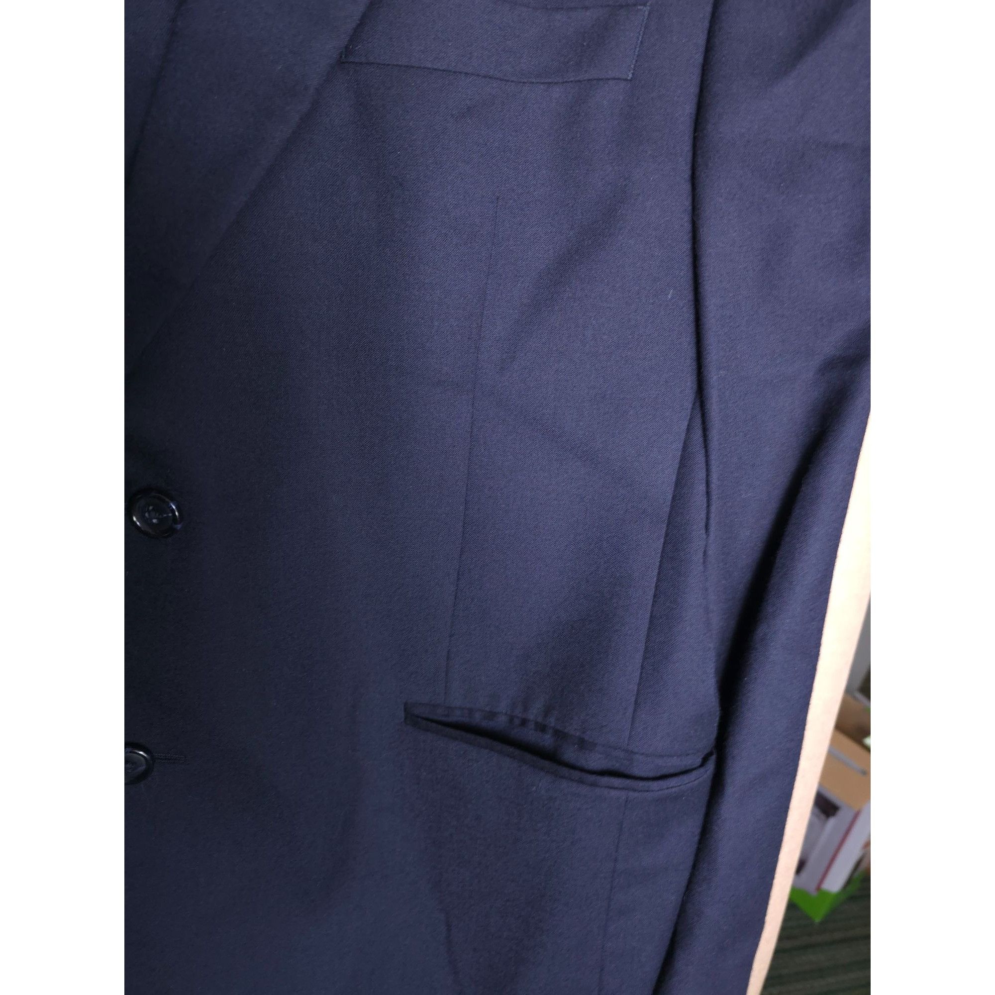 Jos. A. Bank Jos. A. Bank Mens Navy Blue Blazer suit Jacket 2 Button Siz Size 44L - 3 Thumbnail