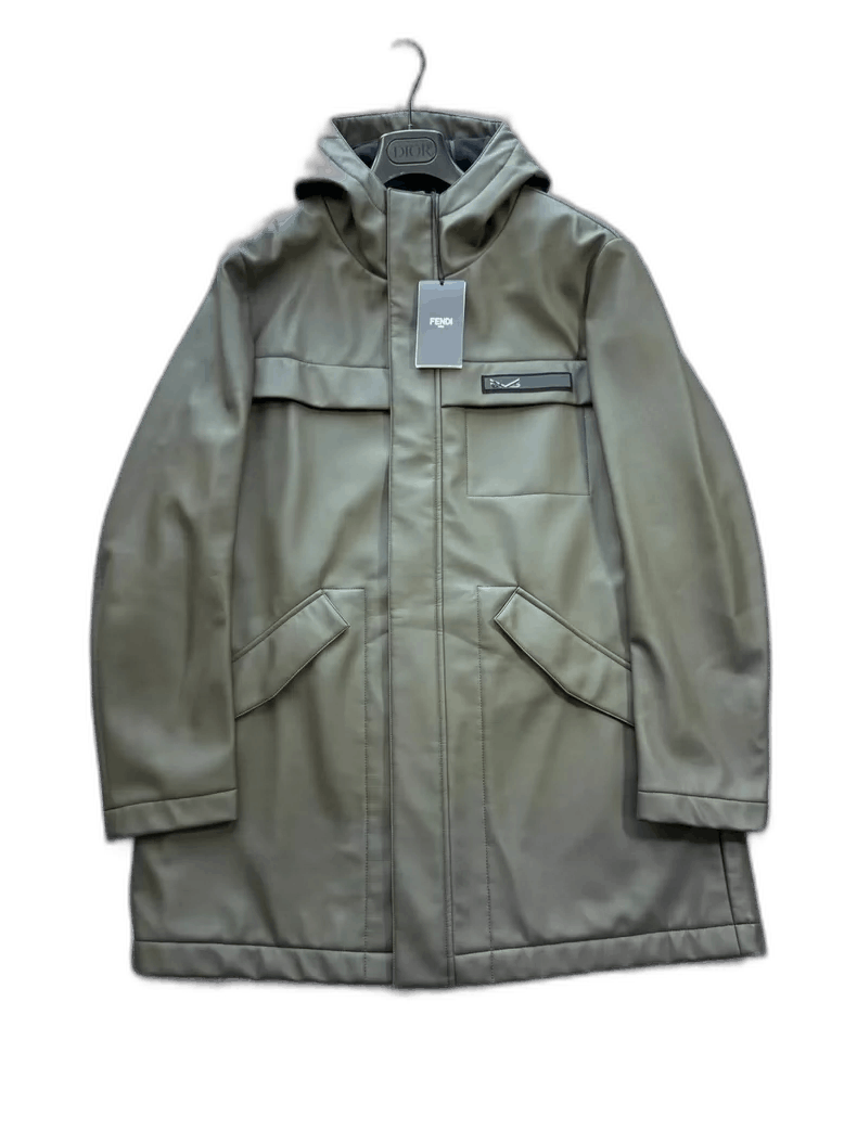 Fendi Fendi Green Environmentally Friendly Coat Size US L / EU 52-54 / 3 - 1 Thumbnail