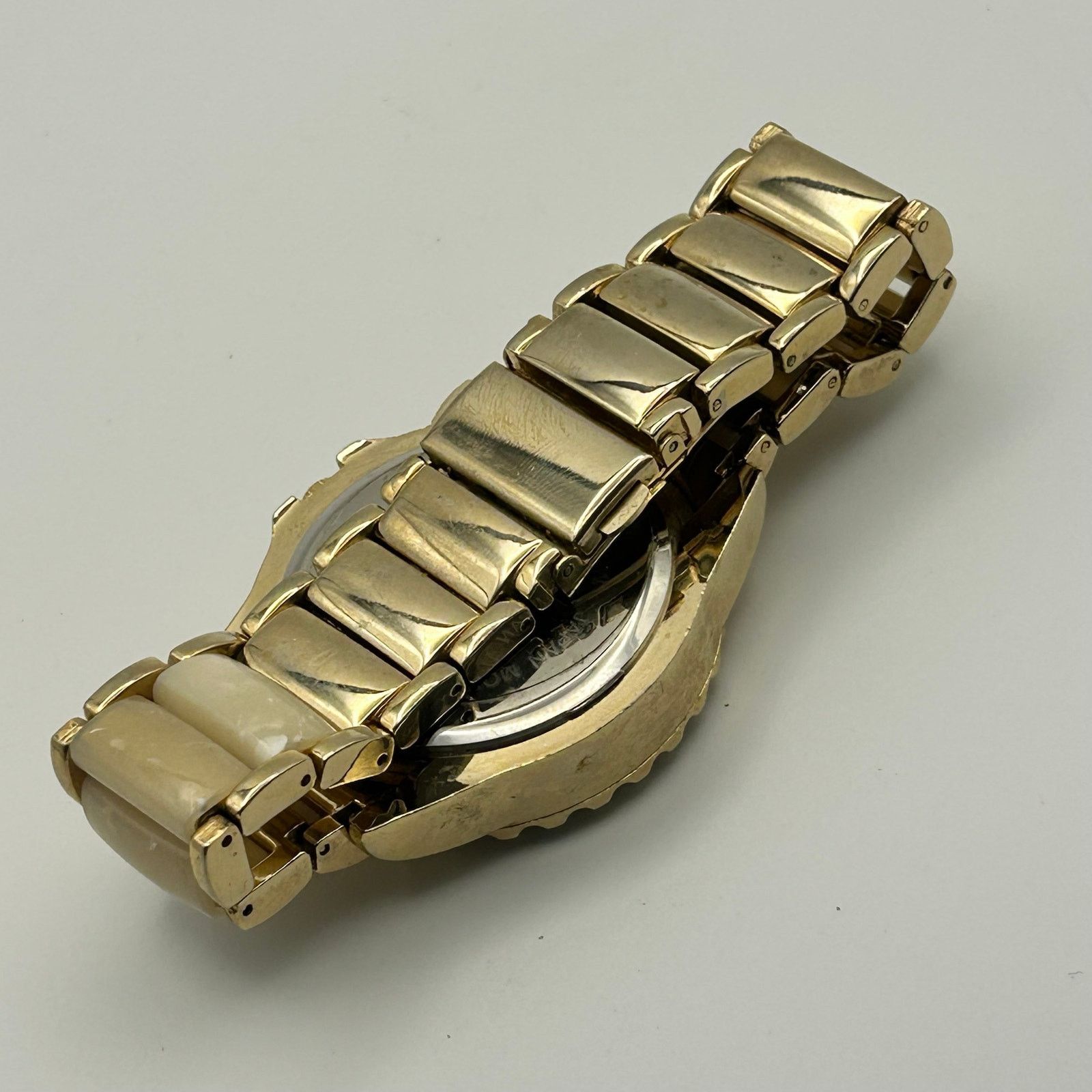 Other Women’s Gold Tone Chronograph Style Dial Watch New Battery Size ONE SIZE - 5 Thumbnail