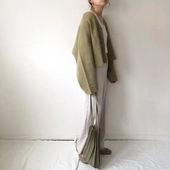 Other Uniqlo U Lemaire baggy oversized crop cardigan Size M / US 6-8 / IT 42-44 - 2 Thumbnail
