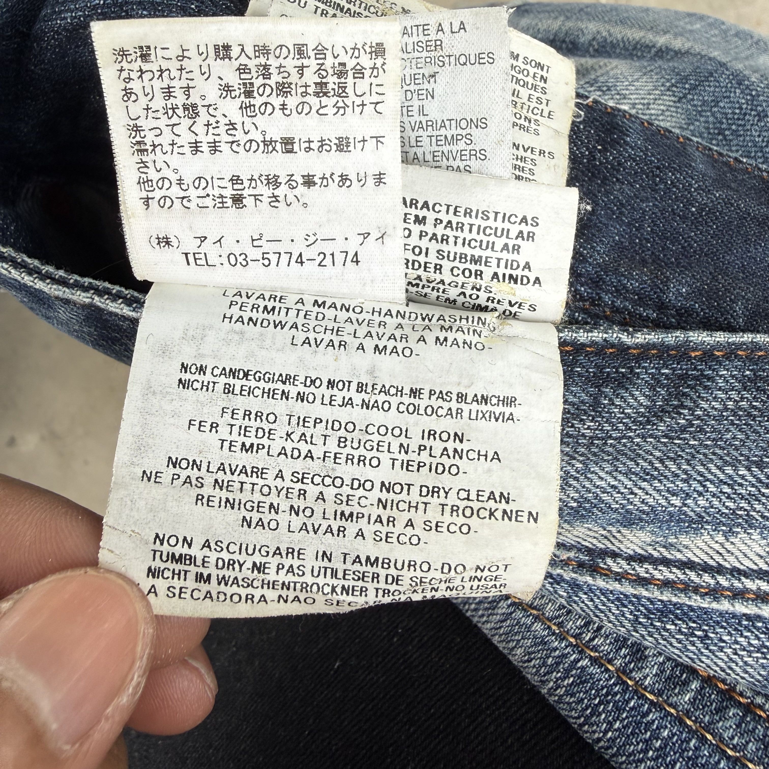 Replay W34 VINTAGE REPLAY FADED STONE WASH DENIM JEAN PANTS Size US 34 / EU 50 - 15 Thumbnail