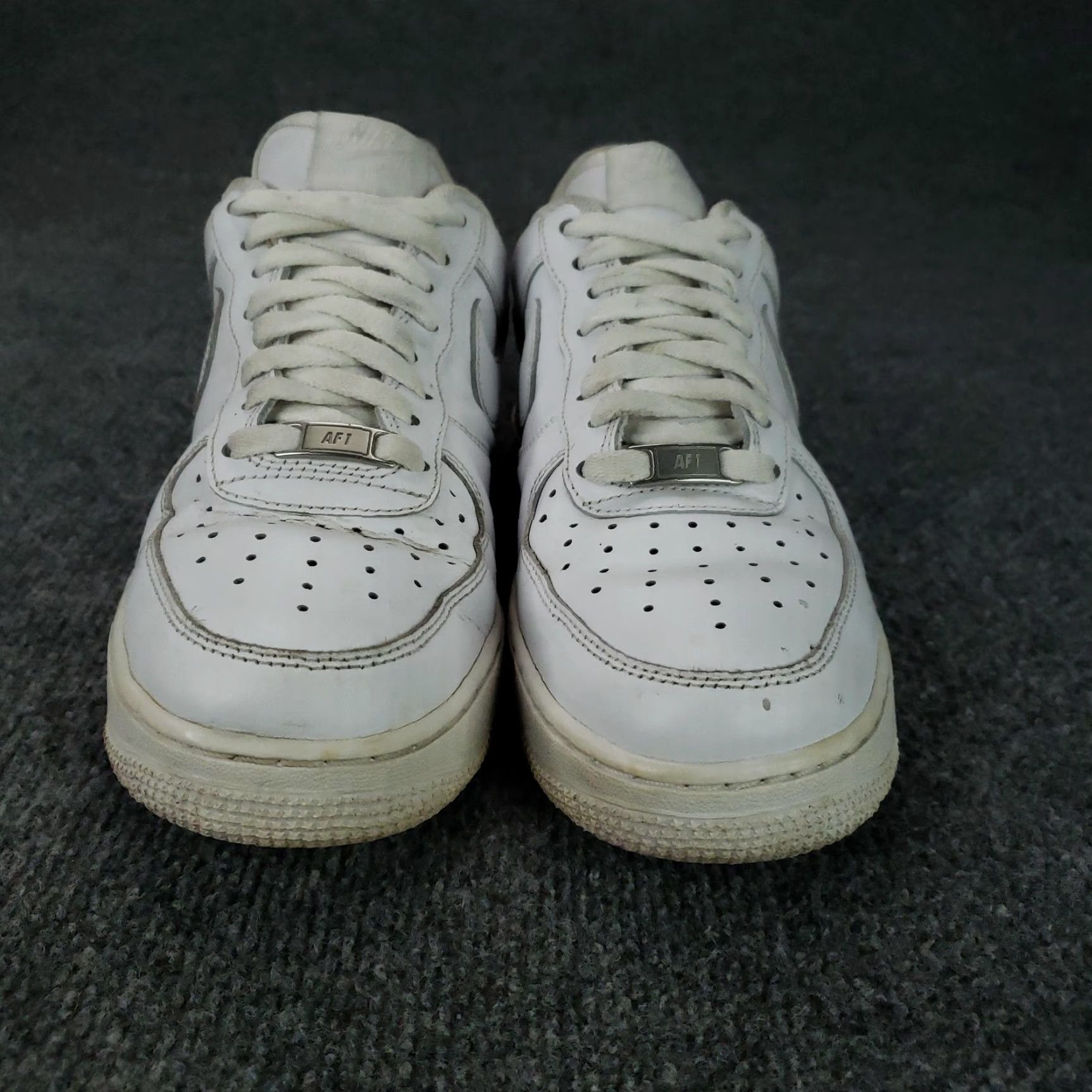Nike Nike Air Force 1 Shoes Mens 7.5 White Leather Low Top Sneakers CW2288-111 Size US M / EU 48-50 / 2 - 2 Thumbnail