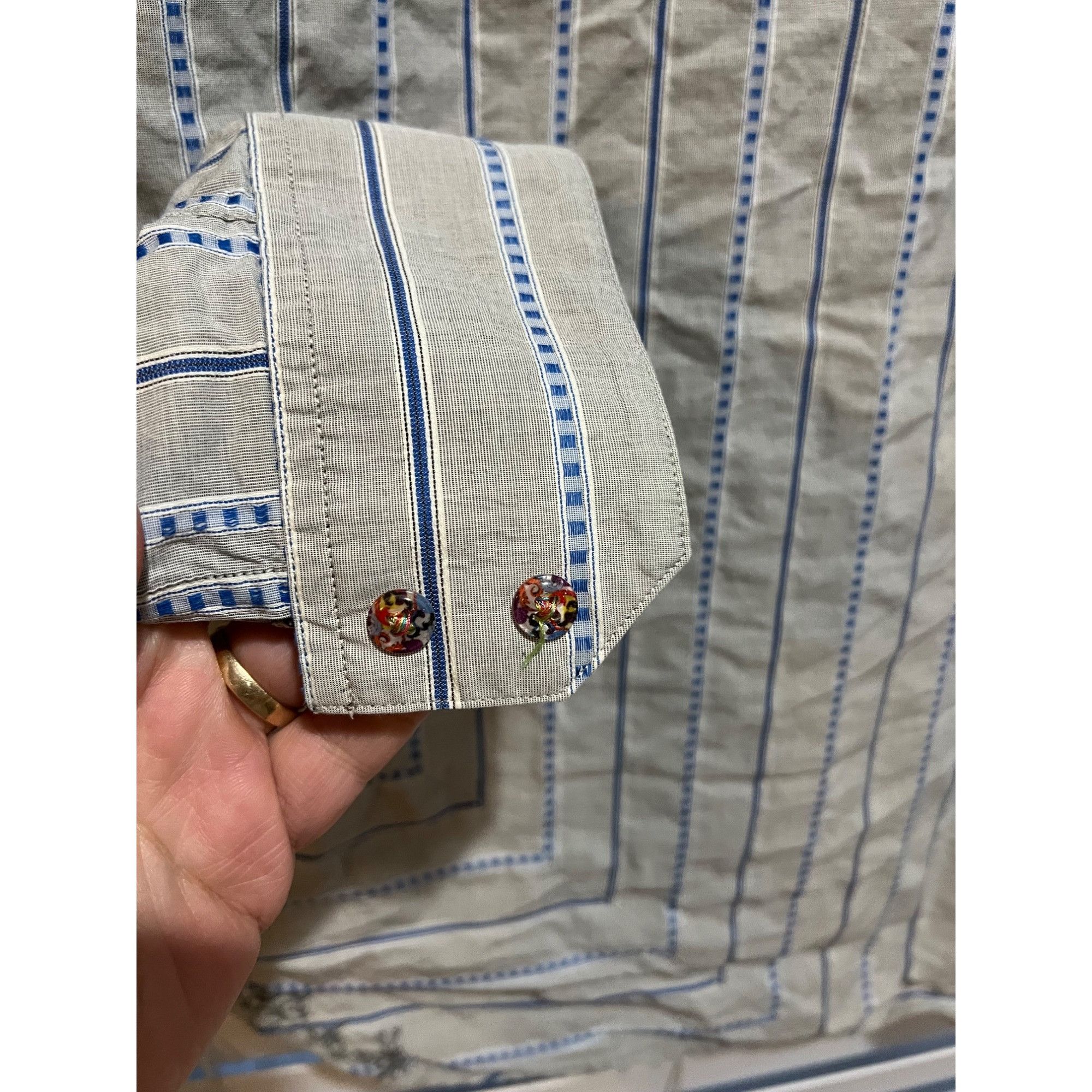 Robert Graham Robert Graham Embroidered Long Sleeve Button Up Shirt - Size Size US XXL / EU 58 / 5 - 6 Thumbnail