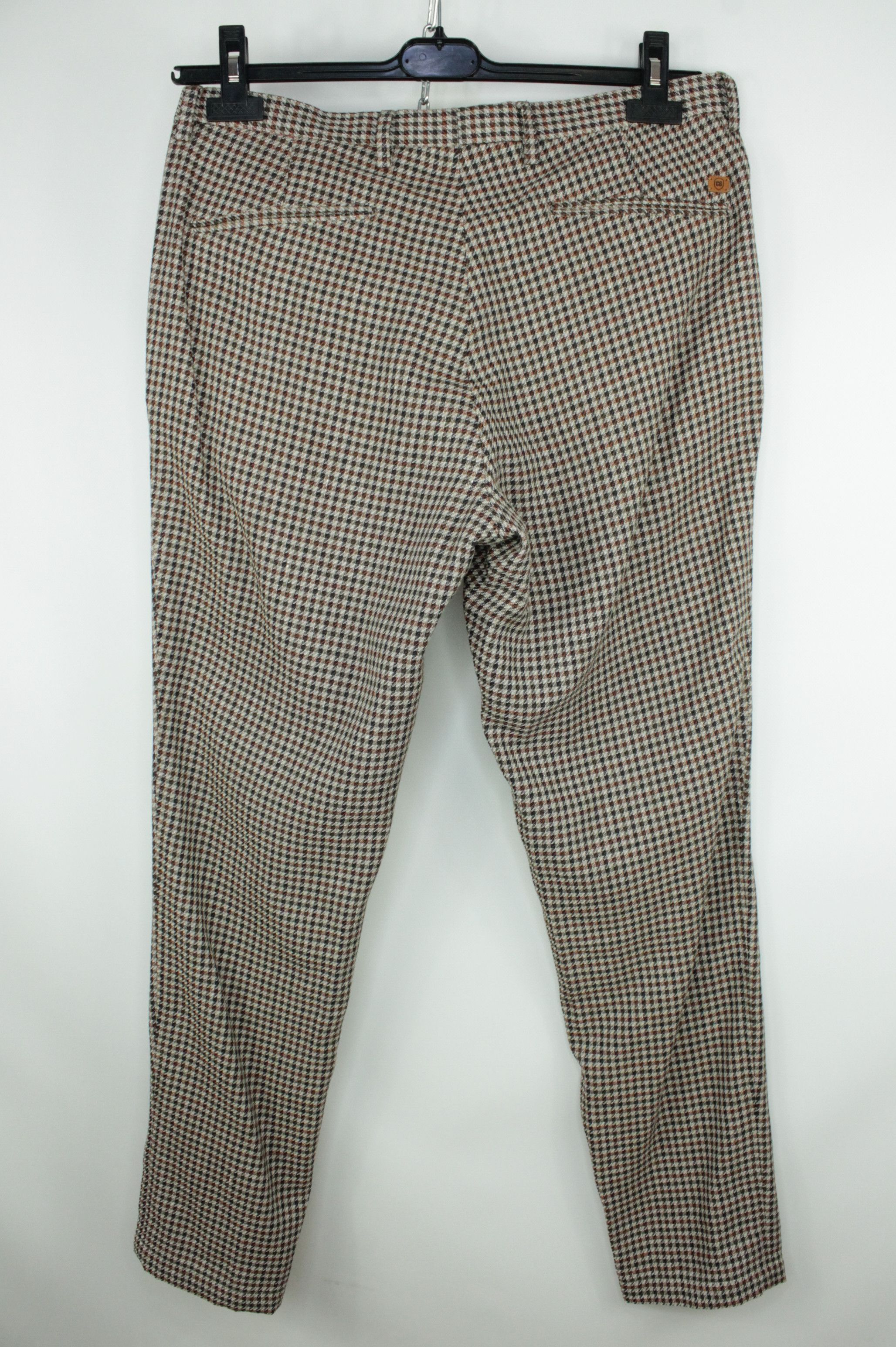 Designer × Other Club Of Gents Clark Cotton Linen Micro Check Trousers Size US 32 / EU 48 - 5 Thumbnail