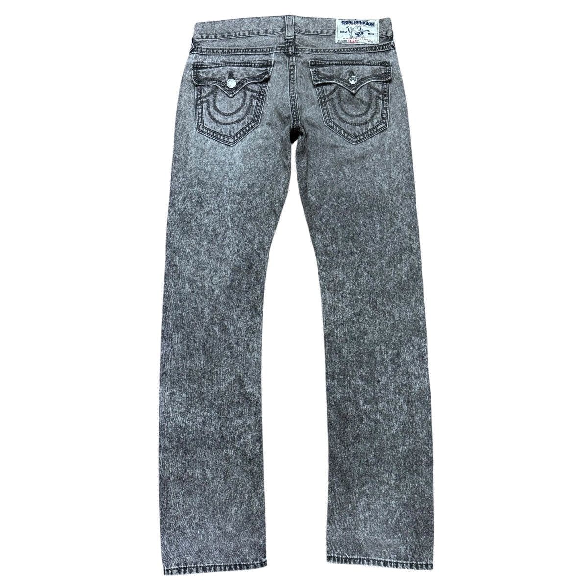 True Religion True Religion Black Grey Skinny Jeans Size US 33 - 1 Thumbnail