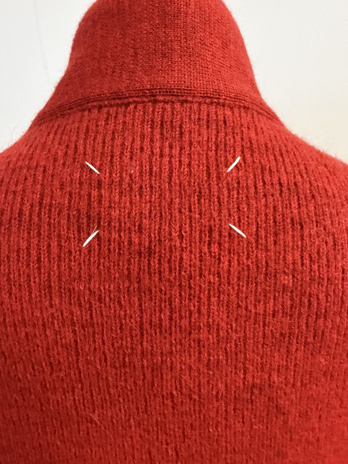 Maison Margiela MAISON MARGIELA SS17 100% Wool Scarf-Neck Cardigan — Size L Size L / US 10 / IT 46 - 4 Thumbnail