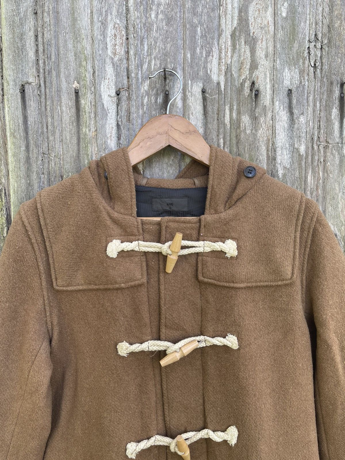 Designer HARE Classic Wool Duffle Coat (Camel Brown) - Size S Size US M / EU 48-50 / 2 - 2 Thumbnail