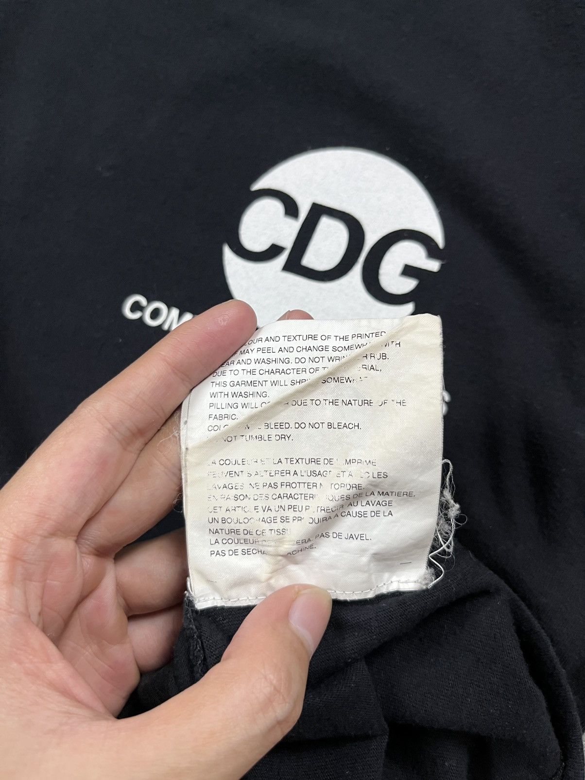 Comme des Garcons Comme Des Garcons black tee Size US S / EU 44-46 / 1 - 6 Thumbnail