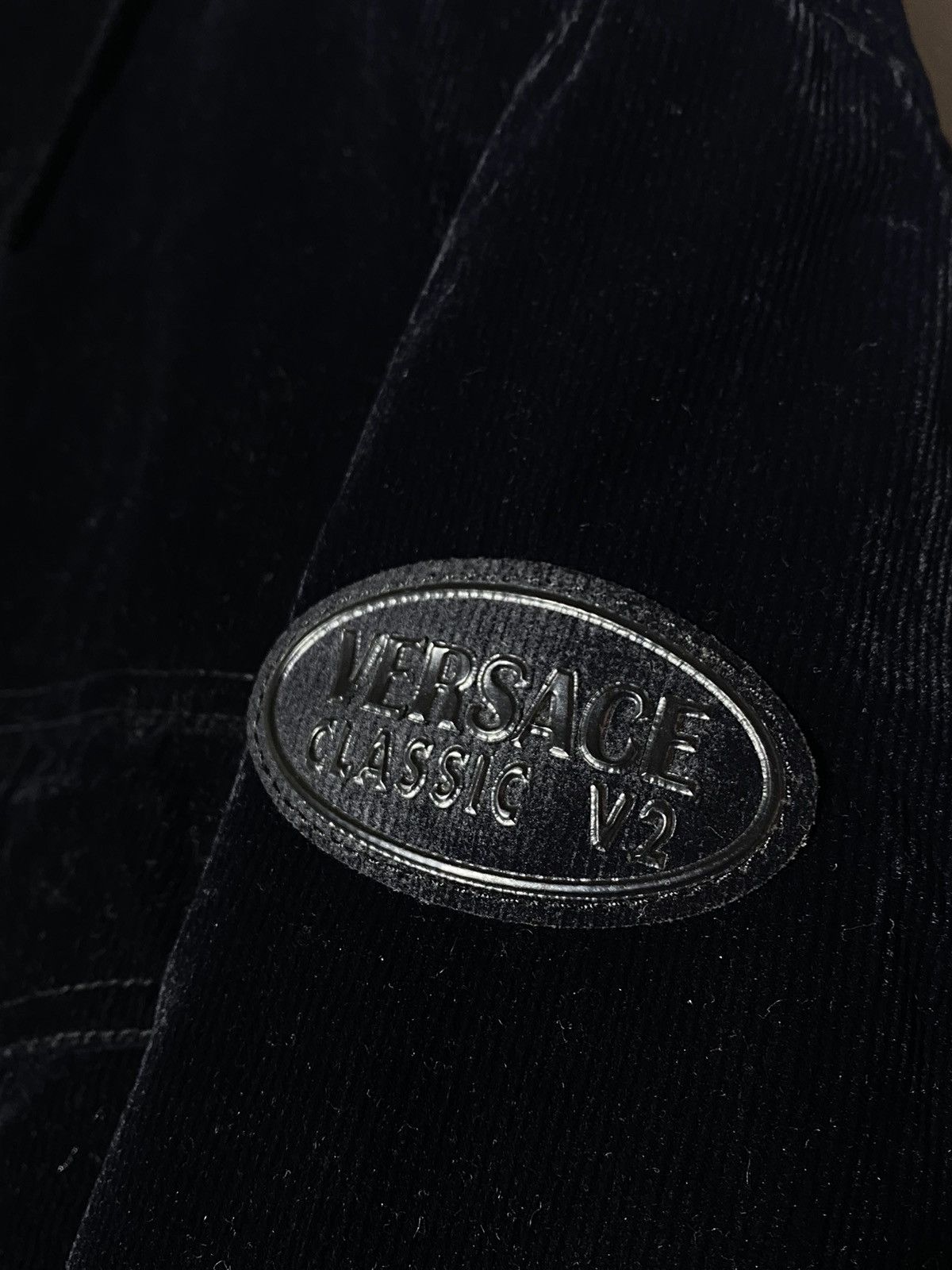Vintage Vintage 90s Versace Classic V2 Rare Corduroy Velvet Jacket Size US XL / EU 56 / 4 - 7 Thumbnail