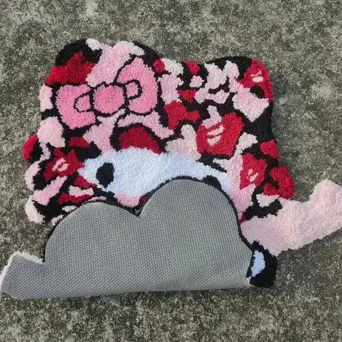 Other Pink Cartoon Character Handmade Soft Rug Size ONE SIZE - 4 Thumbnail