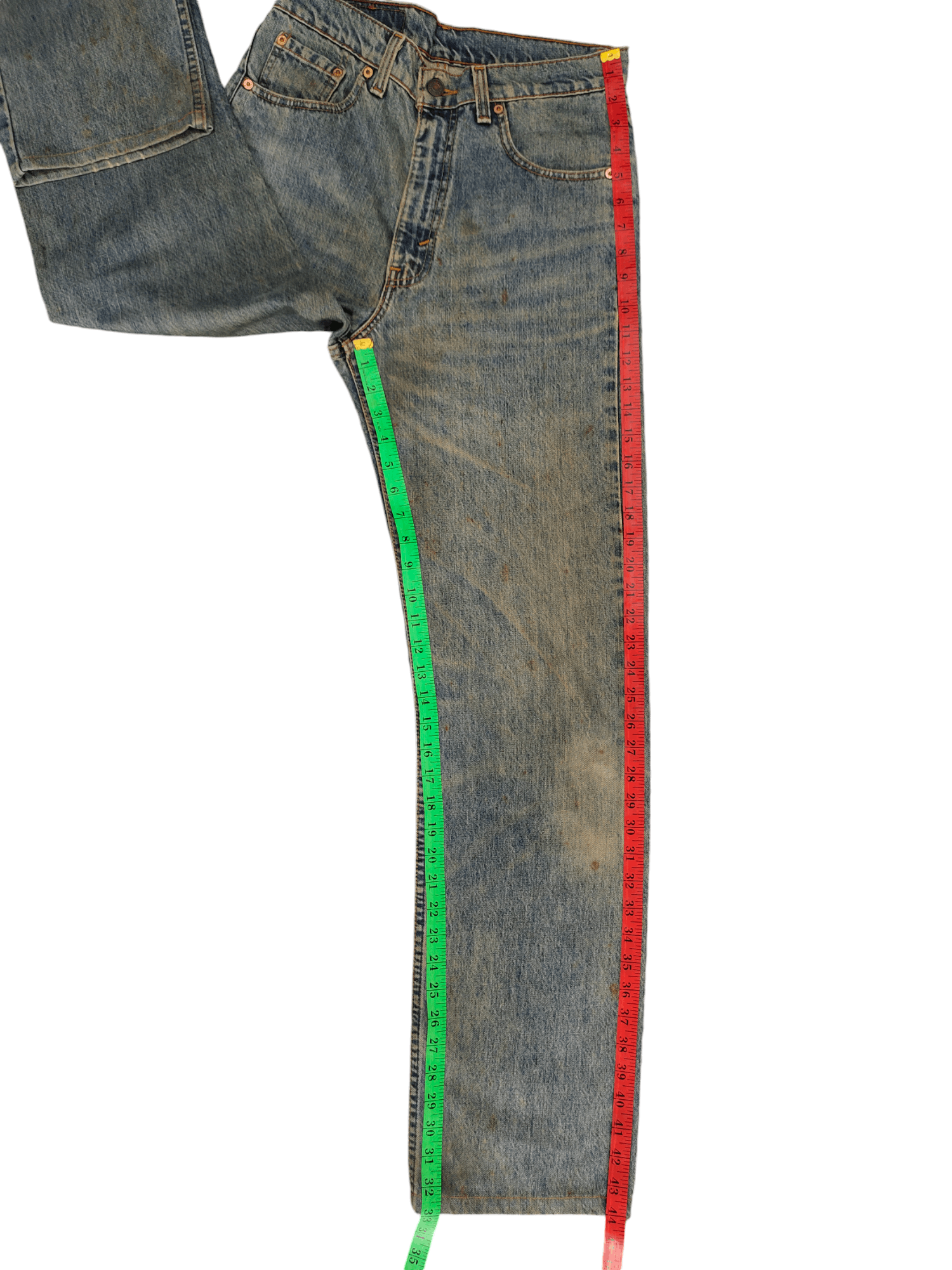 Levi's Vintage Levis 501 Clawmark Distress Faded Rusty Denim Jeans Size US 30 / EU 46 - 9 Thumbnail