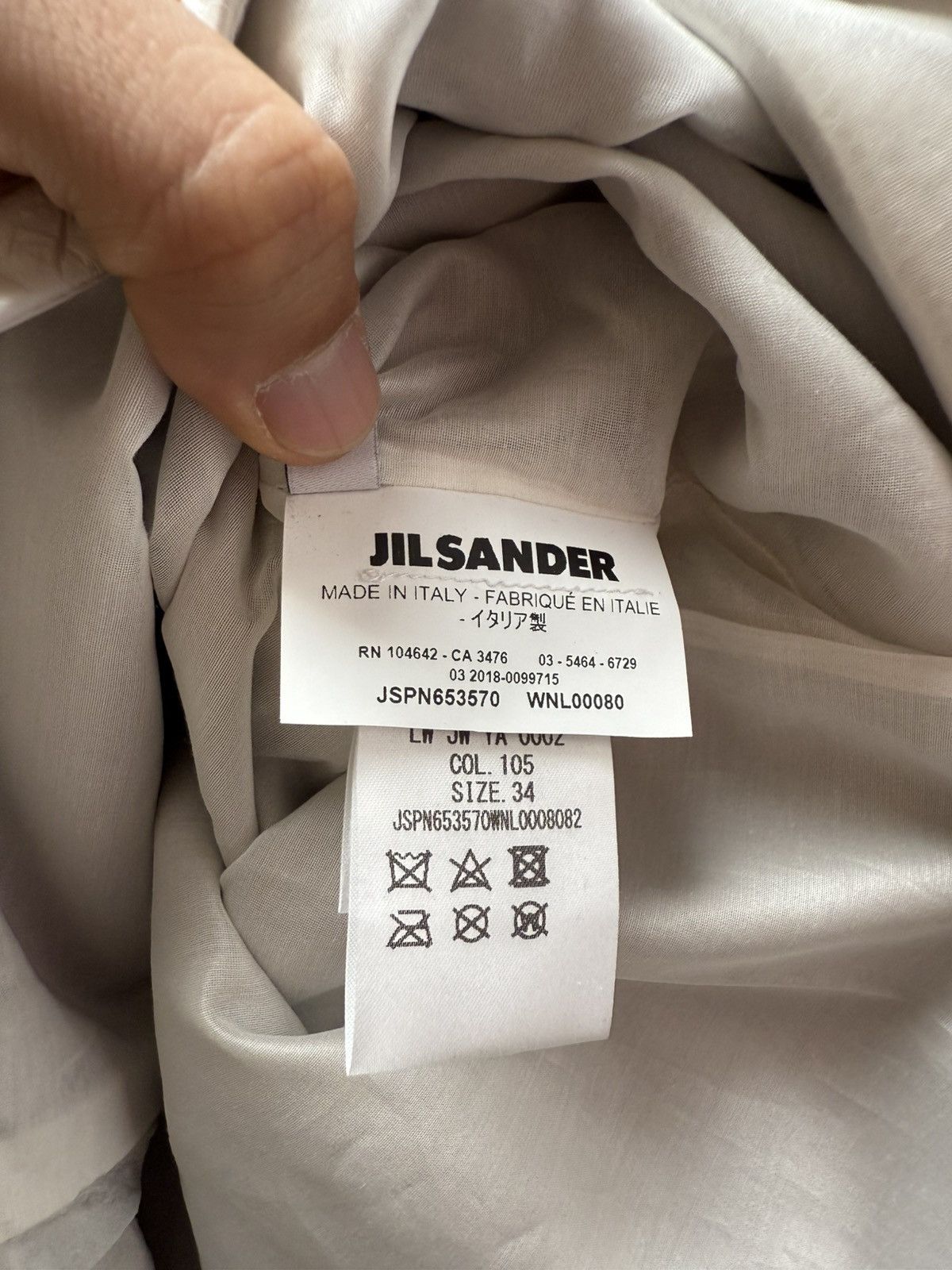 Jil Sander Jil Sander Broken Leather Skirt Size 29" - 4 Thumbnail
