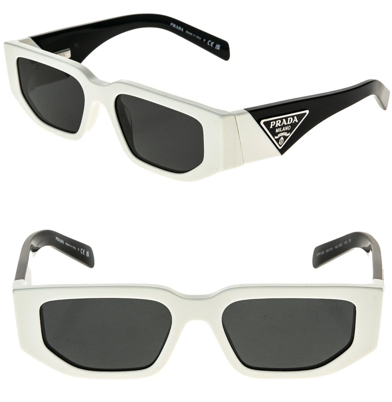 Prada PRADA PR09ZS SYMBOLE Black 09Z Fashion Statement Sunglasses Size ONE SIZE - 1 Thumbnail