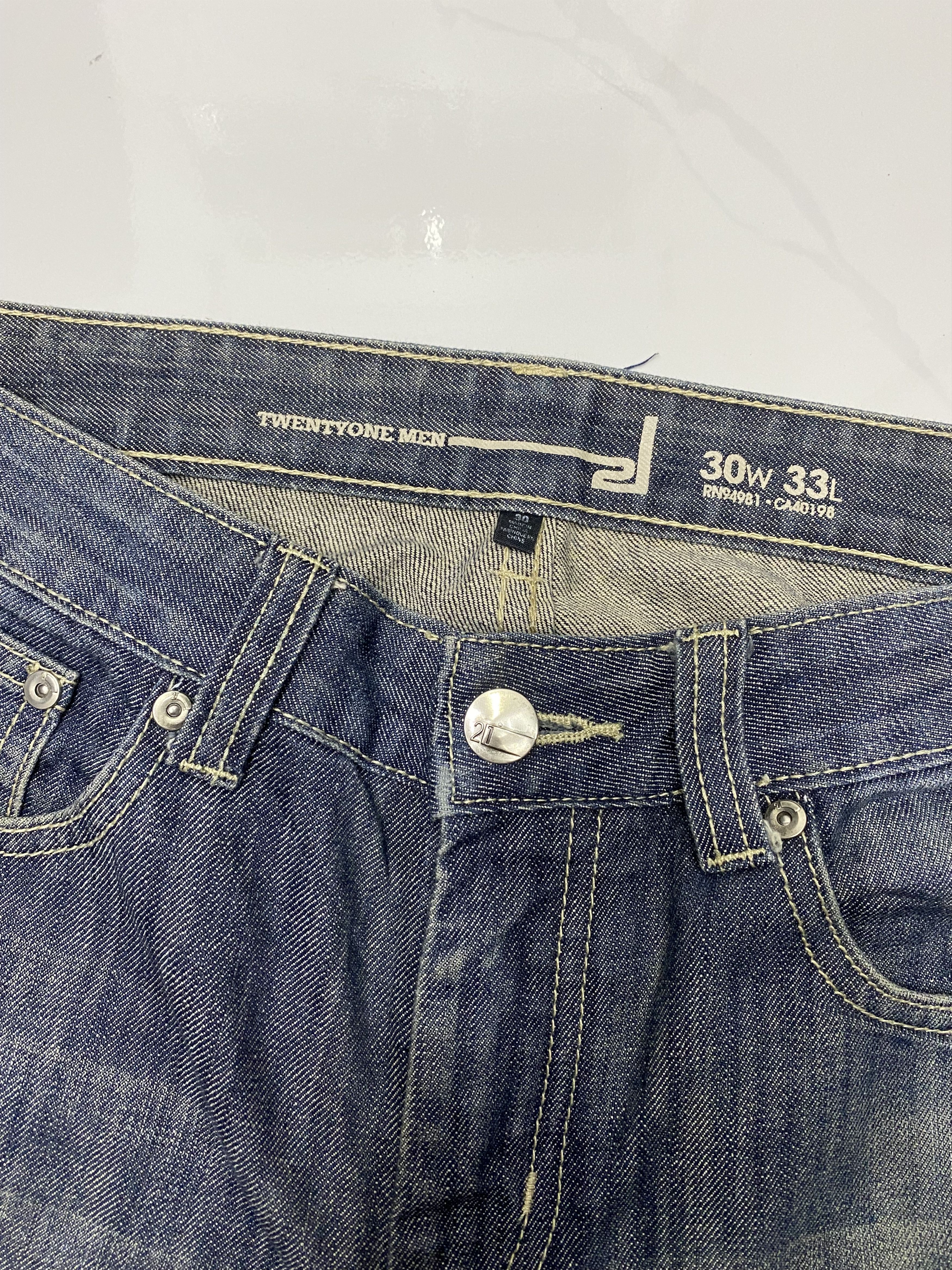 If Six Was Nine TWENTY ONE MEN DISTRESSED DENIM JEANS Size US 31 - 7 Thumbnail