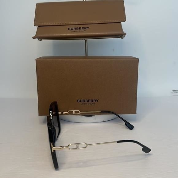 Burberry Burberry Luna BE4332F 30018G Sunglasses Women's Black/Grey G Size ONE SIZE - 8 Thumbnail