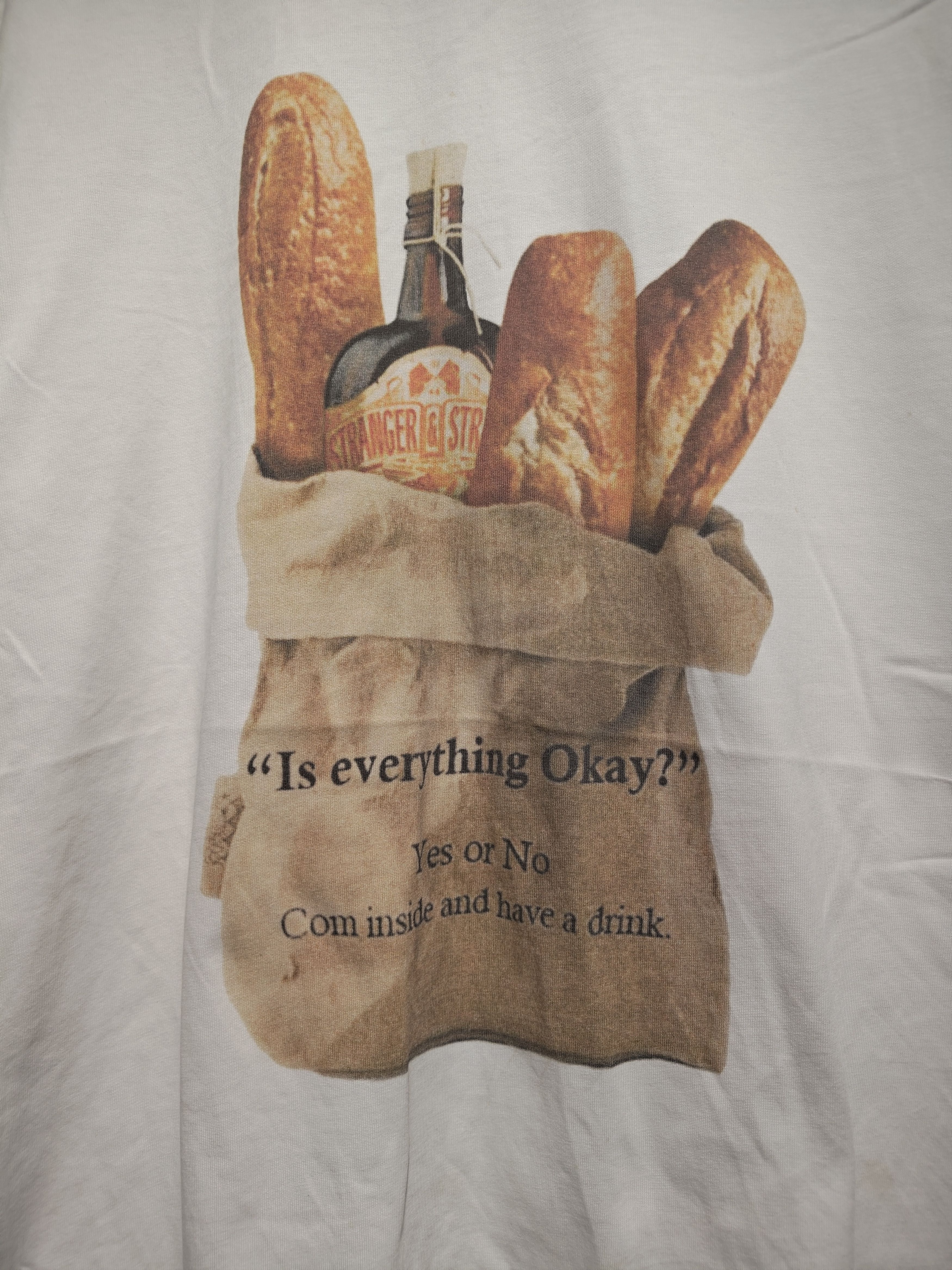 Japanese Brand × Vintage Banana Vintage Cool Bread Oversized Graphic White Tee Size L / US 10 / IT 46 - 2 Thumbnail
