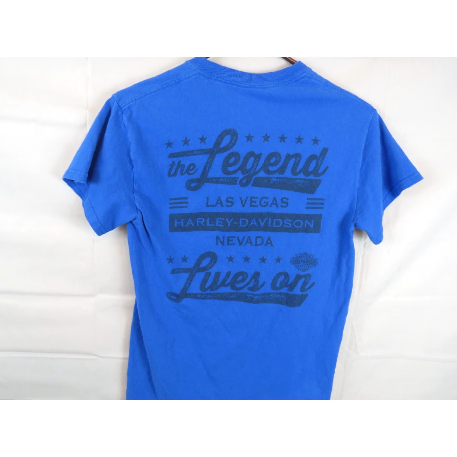 Harley Davidson Harley-Davidson T-Shirt VTG Legends on Blue Las Vegas Nevada Logo Graphic Print Shirt Adult S Multicolor Long Sleeve Regular Men Size US S / EU 44-46 / 1 - 7 Thumbnail