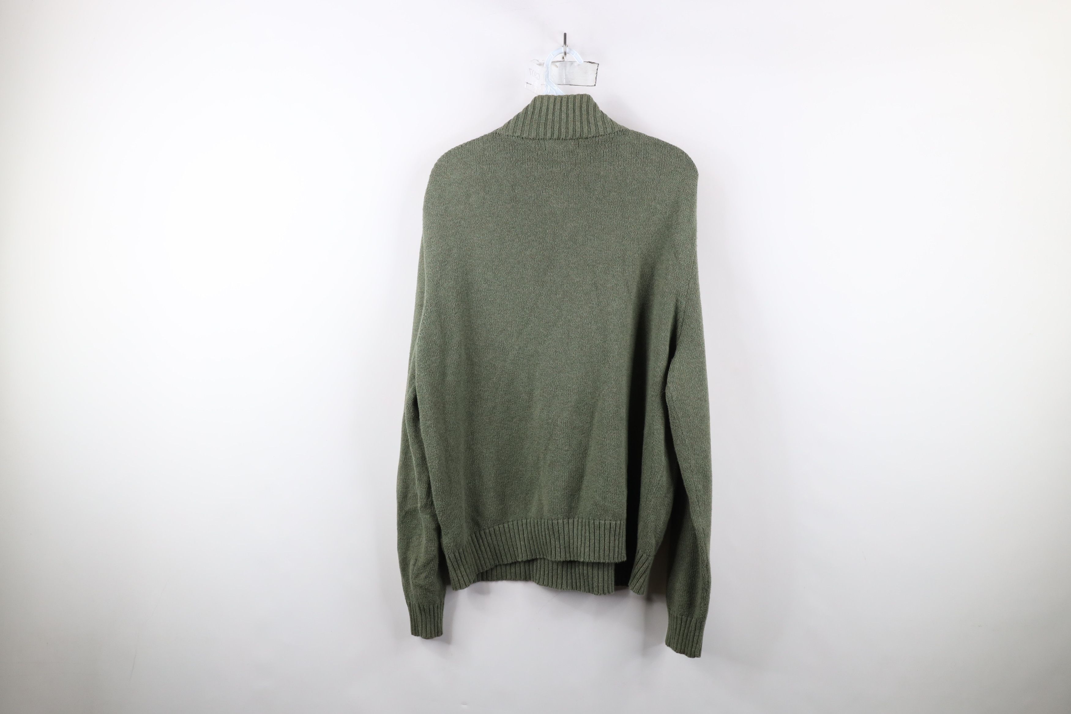 Ralph Lauren × Vintage Vintage Ralph Lauren Ribbed Knit Half Zip Pullover Sweater Size US L / EU 52-54 / 3 - 11 Thumbnail
