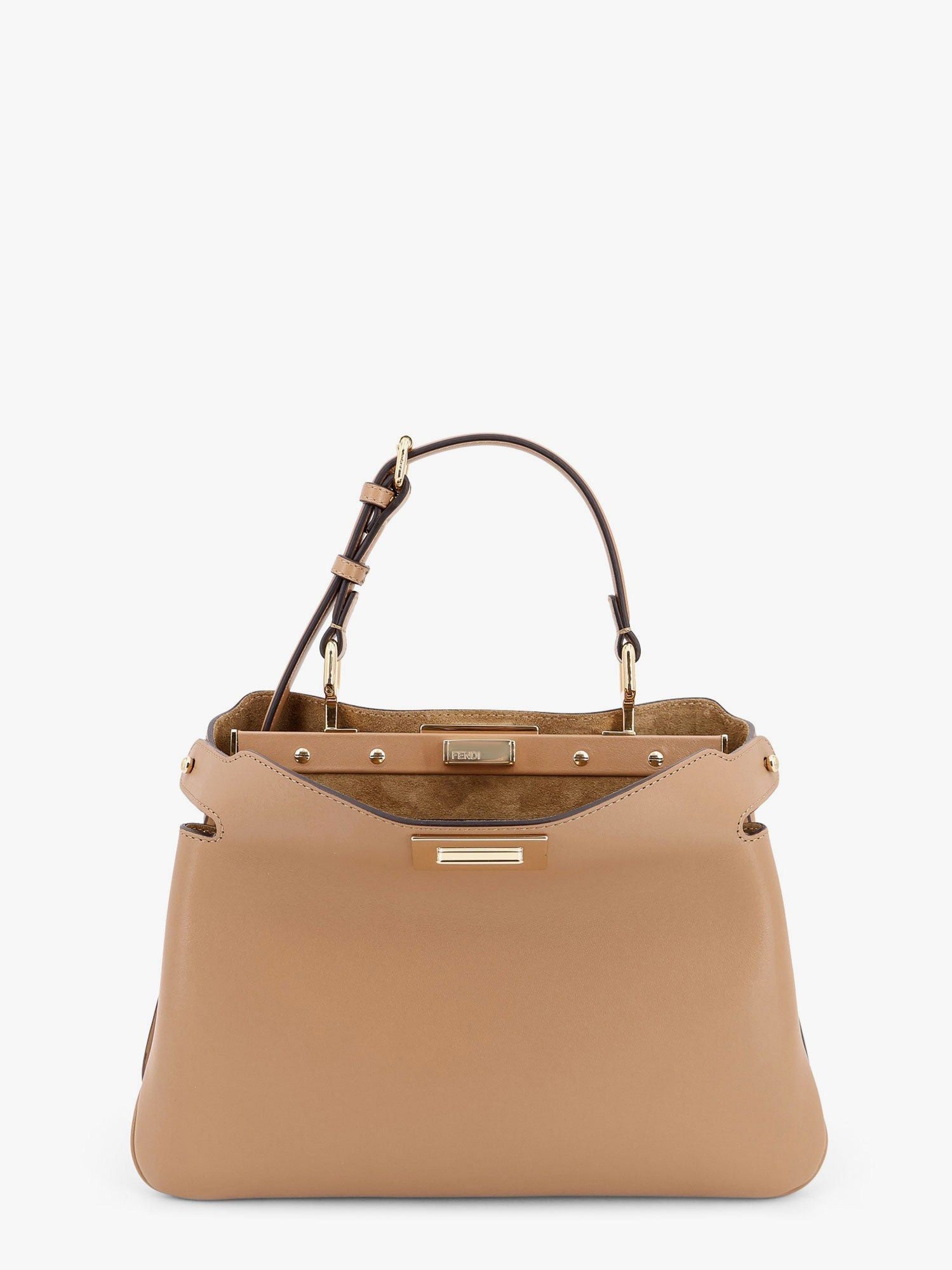 Fendi Peekaboo Soft Small Leather Shoulder Bag, Women's