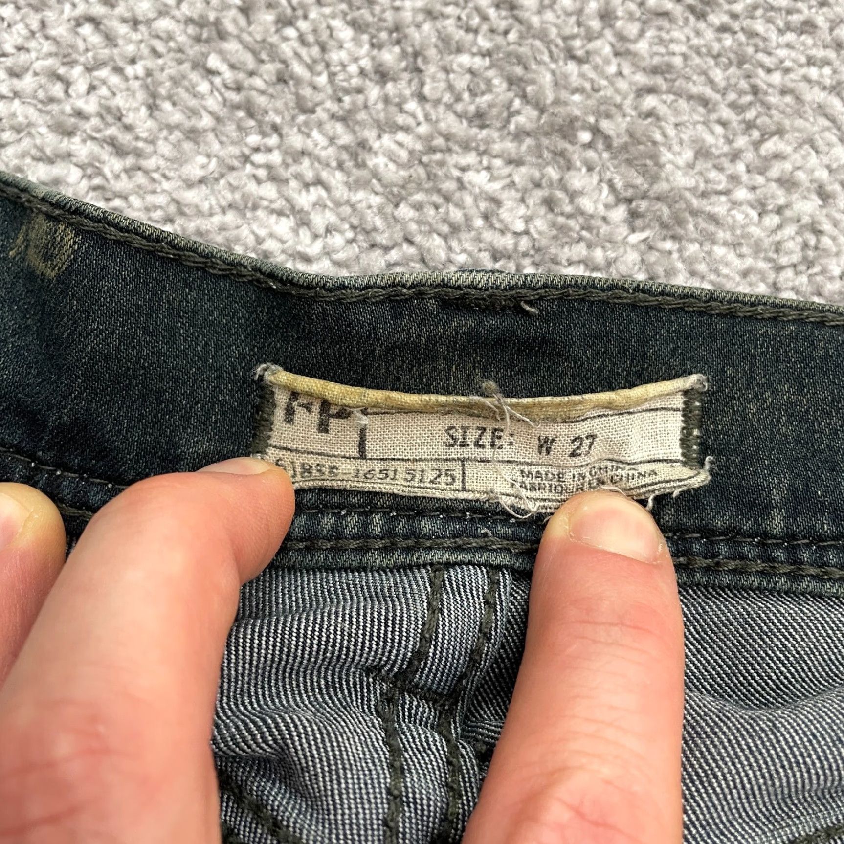 Free People Free People Jeans Womens 27 Brown Wash Mid Rise Straight Leg 30x26 Vintage No 5-Pocket Womens Mens Girls Size 27" / US 4 / IT 40 - 5 Thumbnail