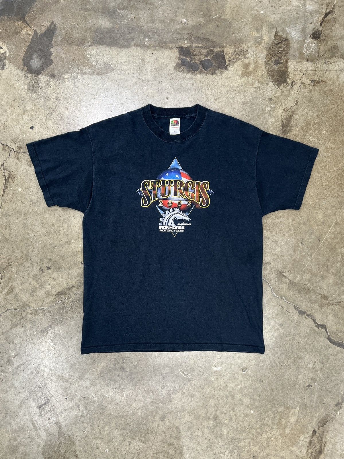 Harley Davidson Vintage 2002 Sturgis Thunder Texas Chopper Motorcycle Tee XL Size US XL / EU 56 / 4 - 5 Thumbnail