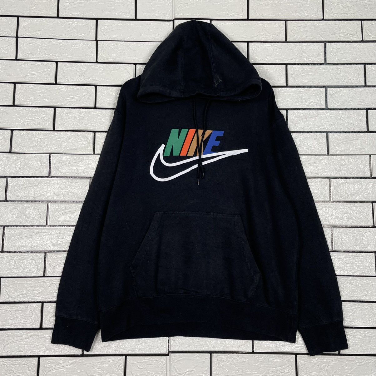 Nike Nike Big Logo Pullover Black Hoodie Size US L / EU 52-54 / 3 - 1 Thumbnail