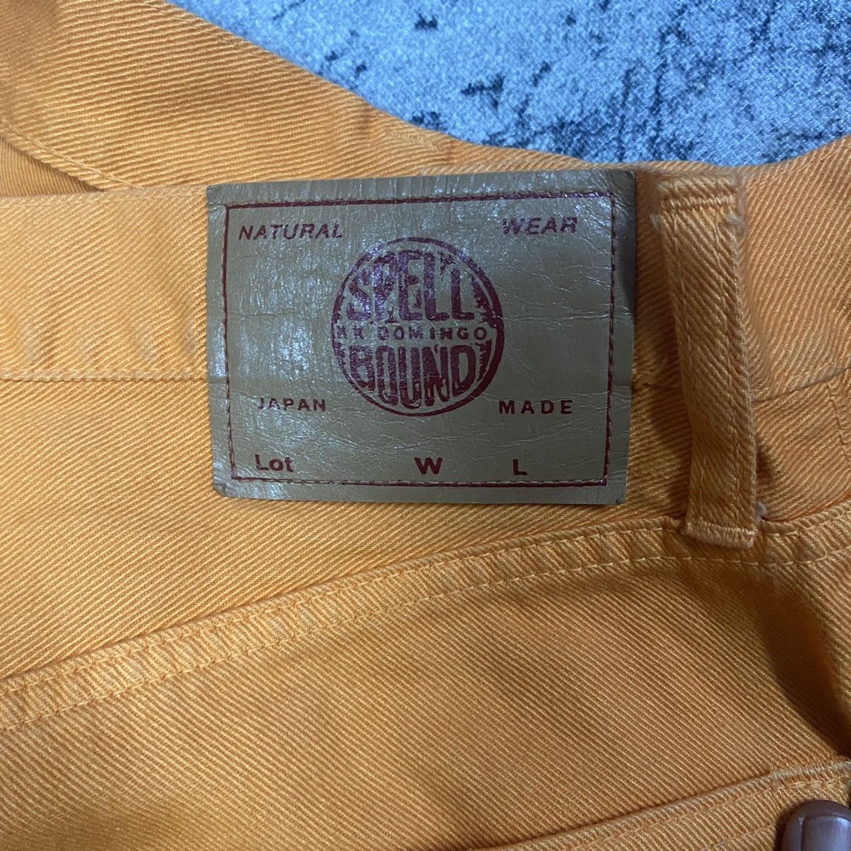 Japanese Brand × Jean × Spellbound Japan Made Spellbound Loose Orange Jeans Size US 30 / EU 46 - 9 Thumbnail