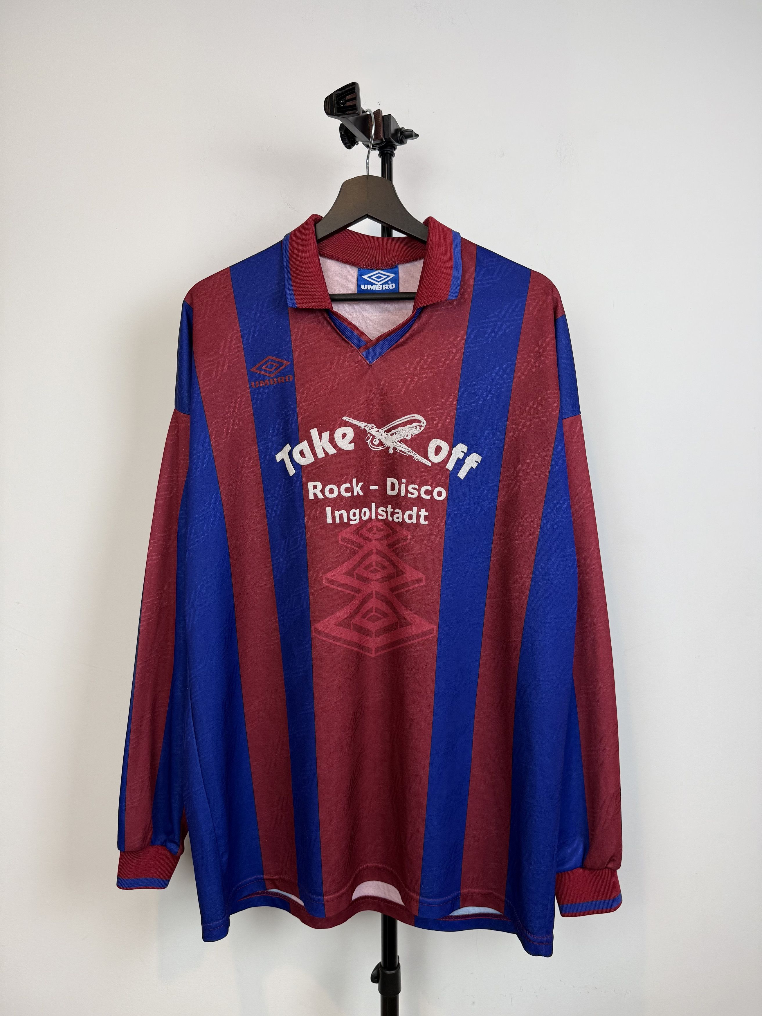 Umbro Vintage 90s Umbro SV Stammham Long Sleeve Football Shirt Size US XL / EU 56 / 4 - 1 Thumbnail