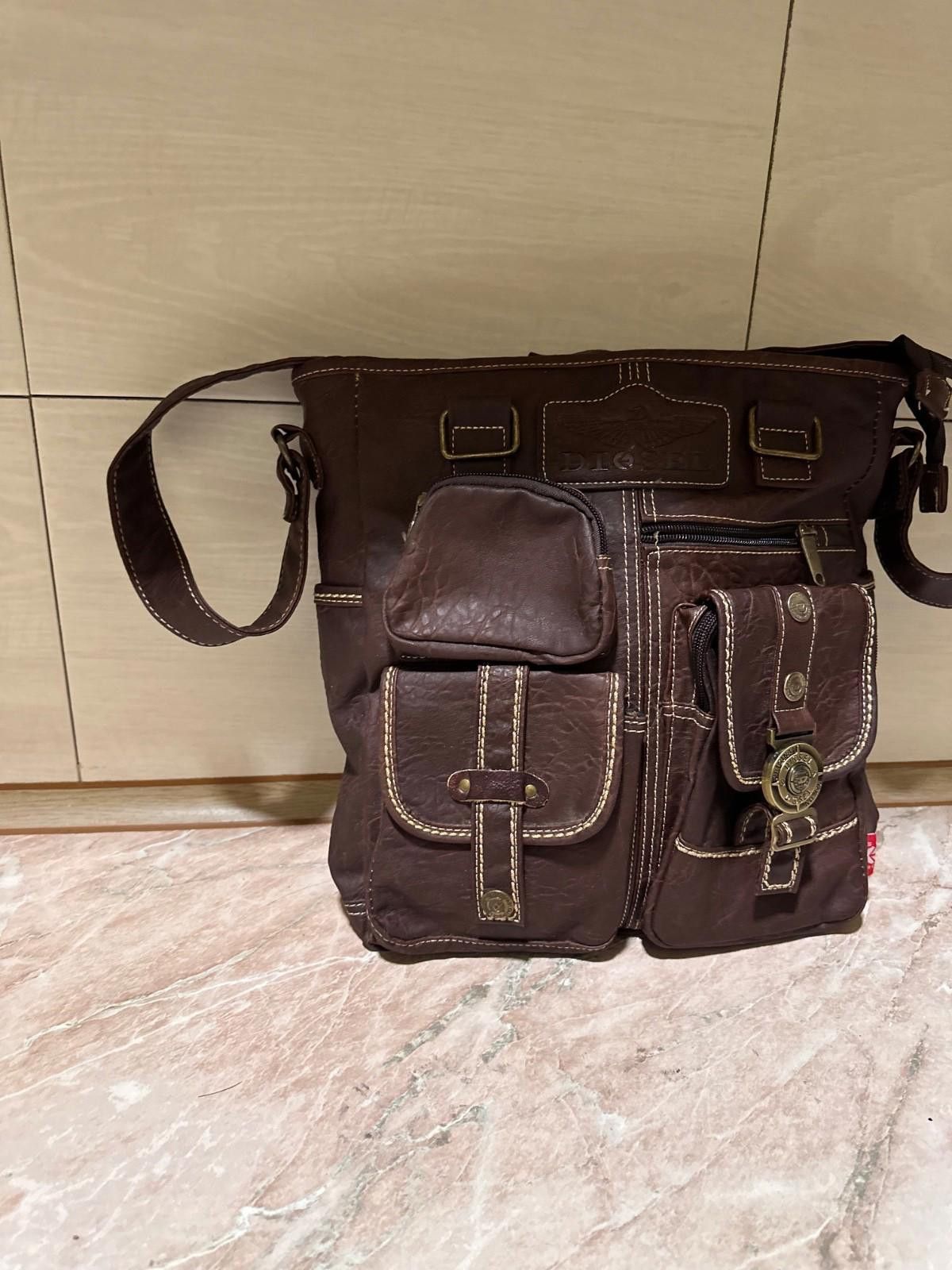 Diesel Y2K Diesel Bag Faux Leather Patchwork Techwear Utility Bag Size ONE SIZE - 3 Thumbnail