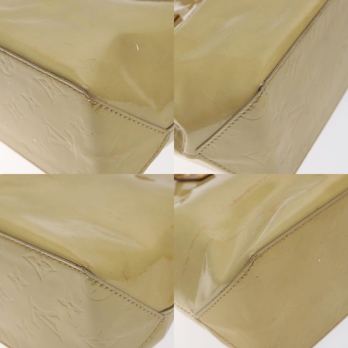 Louis Vuitton LOUIS VUITTON Monogram Vernis Reade PM Hand Bag Beige M91334 Size ONE SIZE - 10 Thumbnail