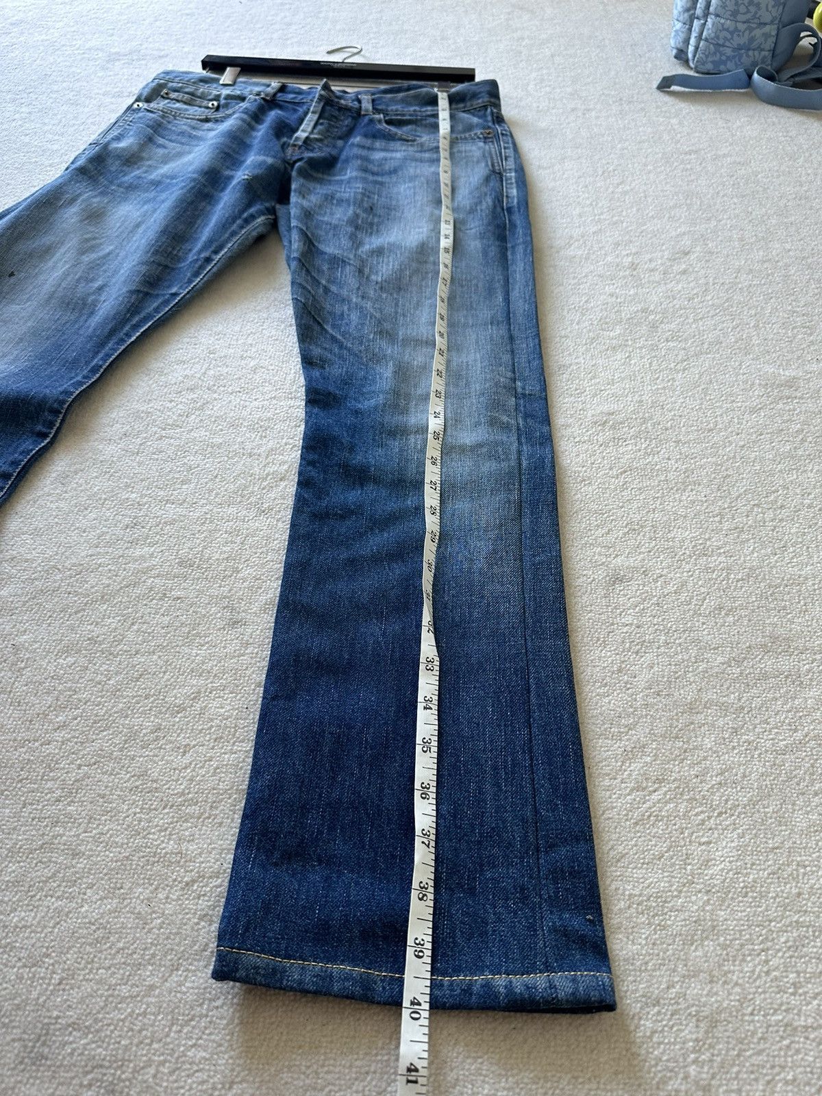 Saint Laurent Paris SS21 $890 Saint Laurent selvedge blue denim jeans 32 Size US 32 / EU 48 - 9 Thumbnail