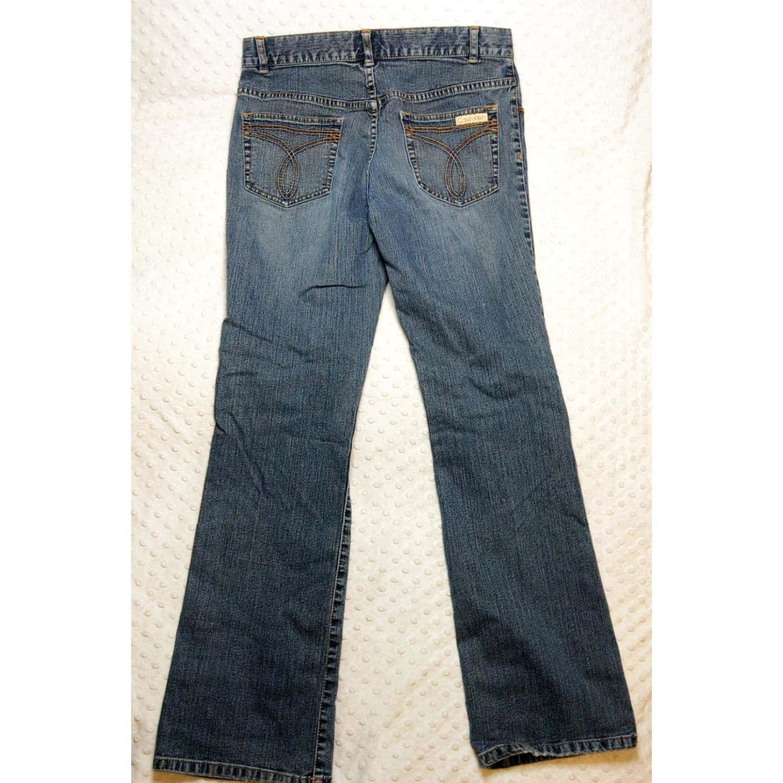 Calvin Klein VINTAGE Calvin Klein Jeans Womens 9 High Rise Straight Blue 5-Pocket 80s 90s Size 30" / US 8 / IT 44 - 7 Thumbnail