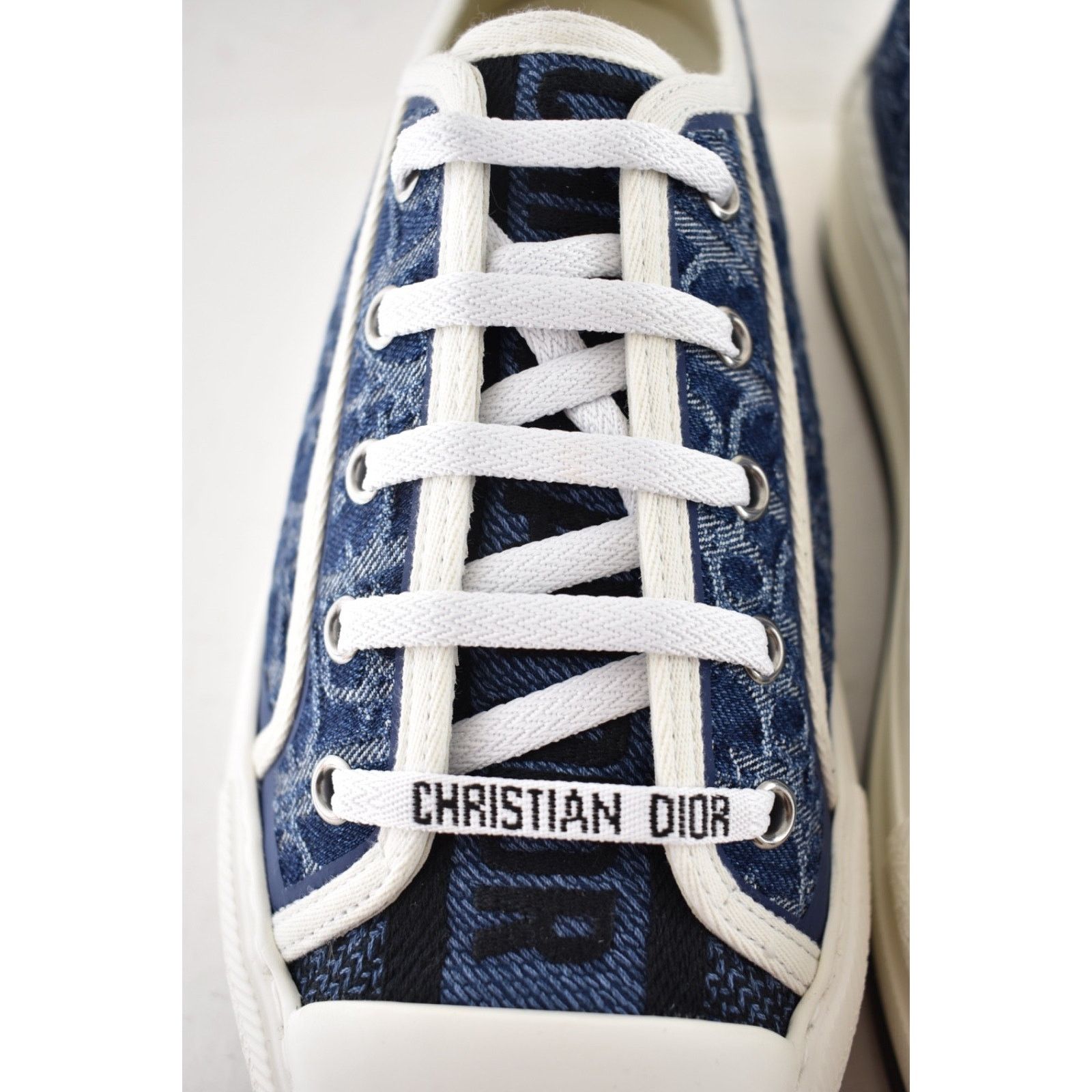 Dior Dior Walk'N'Dior Denim Logo Flat Low Platform Sneaker 41 Size US 11 / IT 41 - 12 Thumbnail