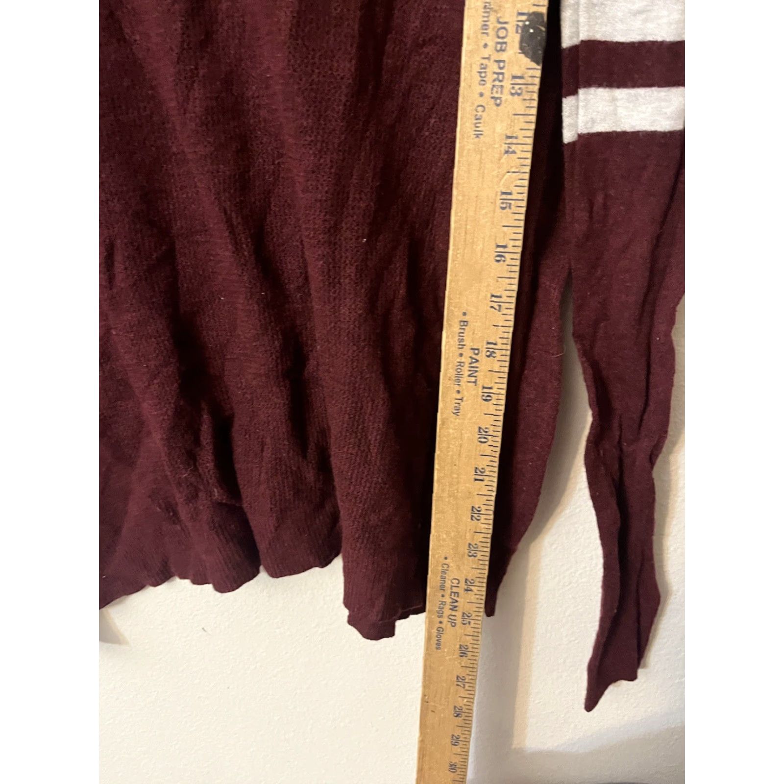 American Eagle Outfitters VINTAGE American Eagle Outfitters Womens Long Sleeve Knit T-Shirt Size Medium Maroon Basic 90s Fall Girls Size M / US 6-8 / IT 42-44 - 4 Thumbnail