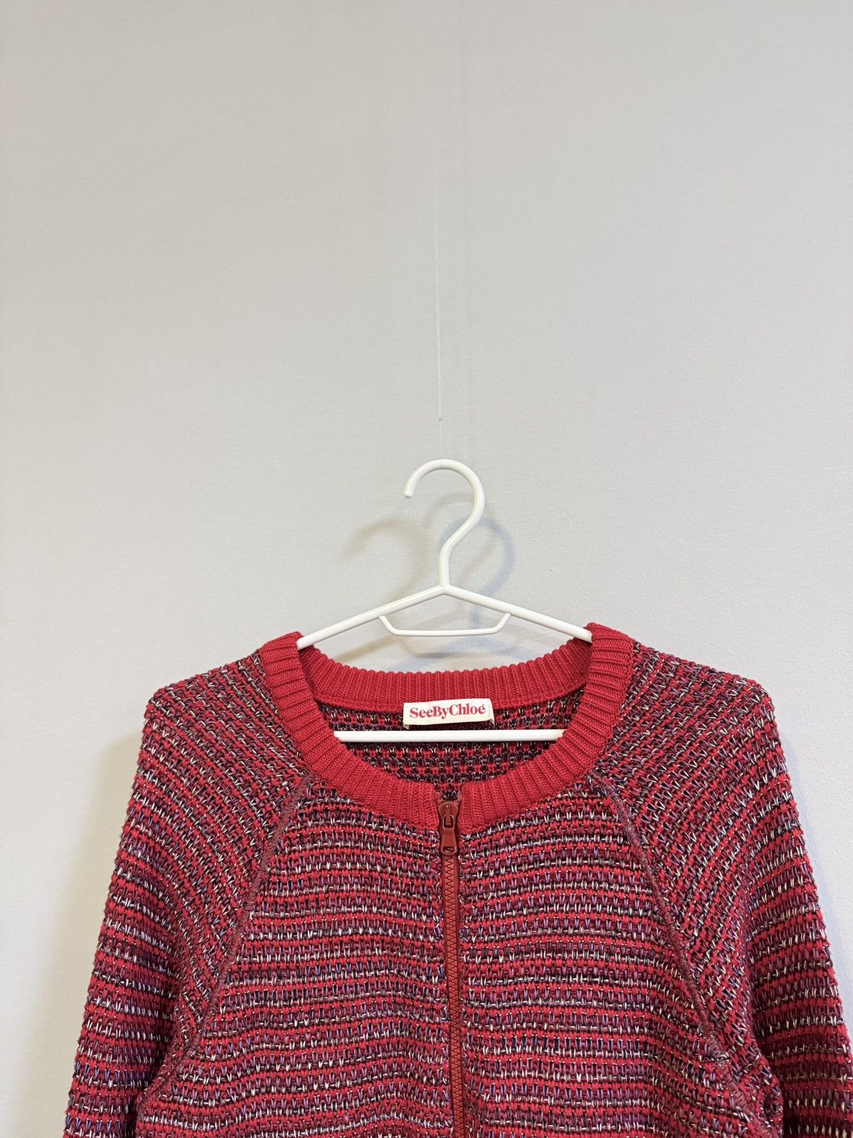Chloe See by Chloe Wоmеns Knitted Sweater Size M / US 6-8 / IT 42-44 - 2 Thumbnail