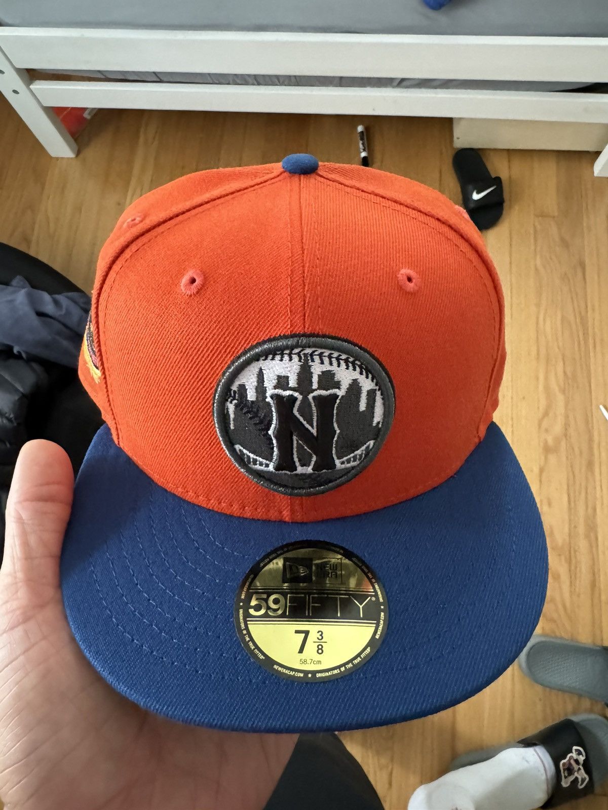 image of Myfitteds New York Mets Dragon Ball Z Size 7 3/8 in Orange, Men's
