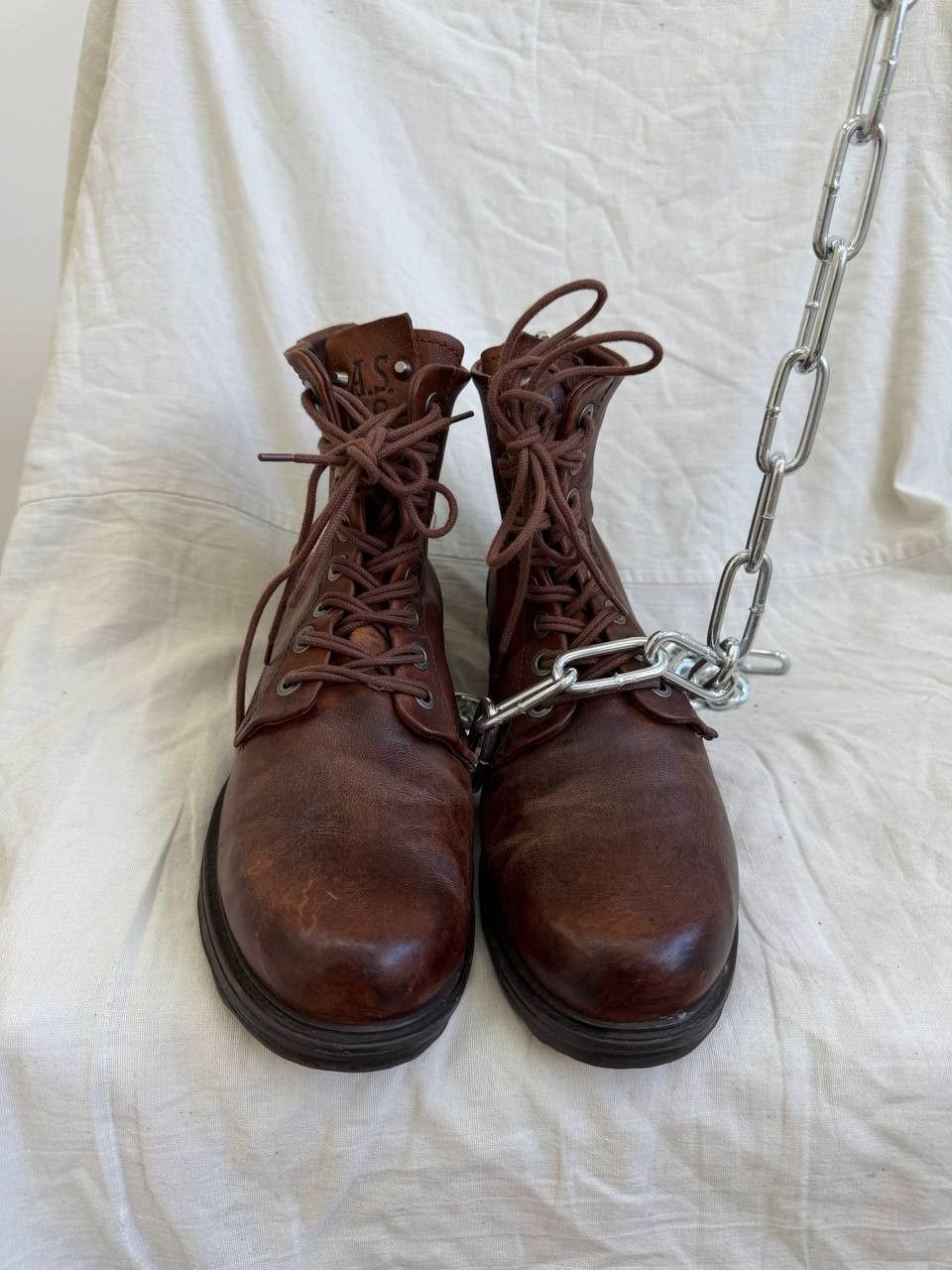 A.S.98 Avant Garde A.S. 98 14th Addiction Style Leather Boots Size US 7 / IT 37 - 6 Thumbnail