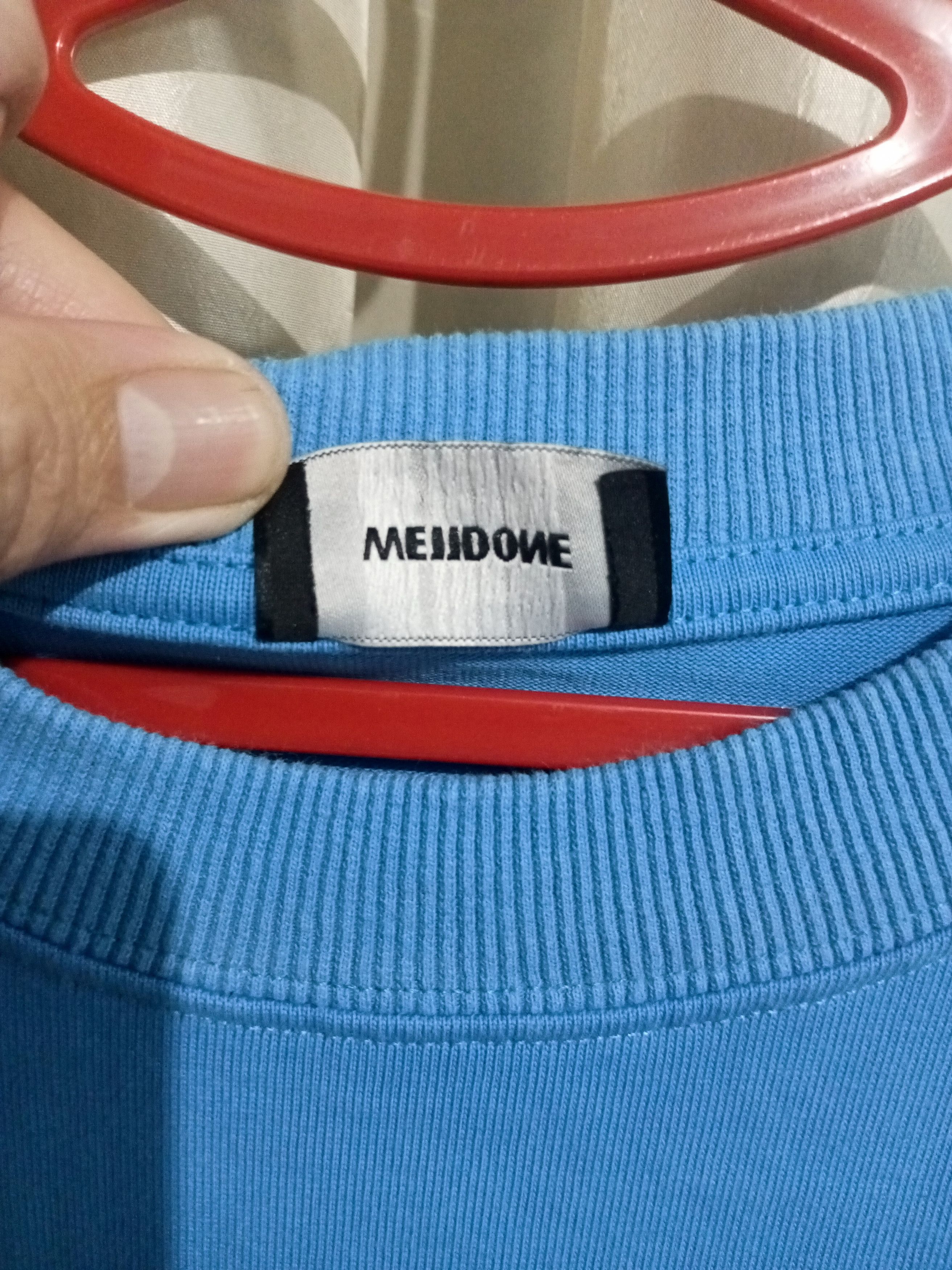 WE11DONE We11done Blue "WordArt" Multi-Logo Long Sleeve Size US L / EU 52-54 / 3 - 4 Thumbnail