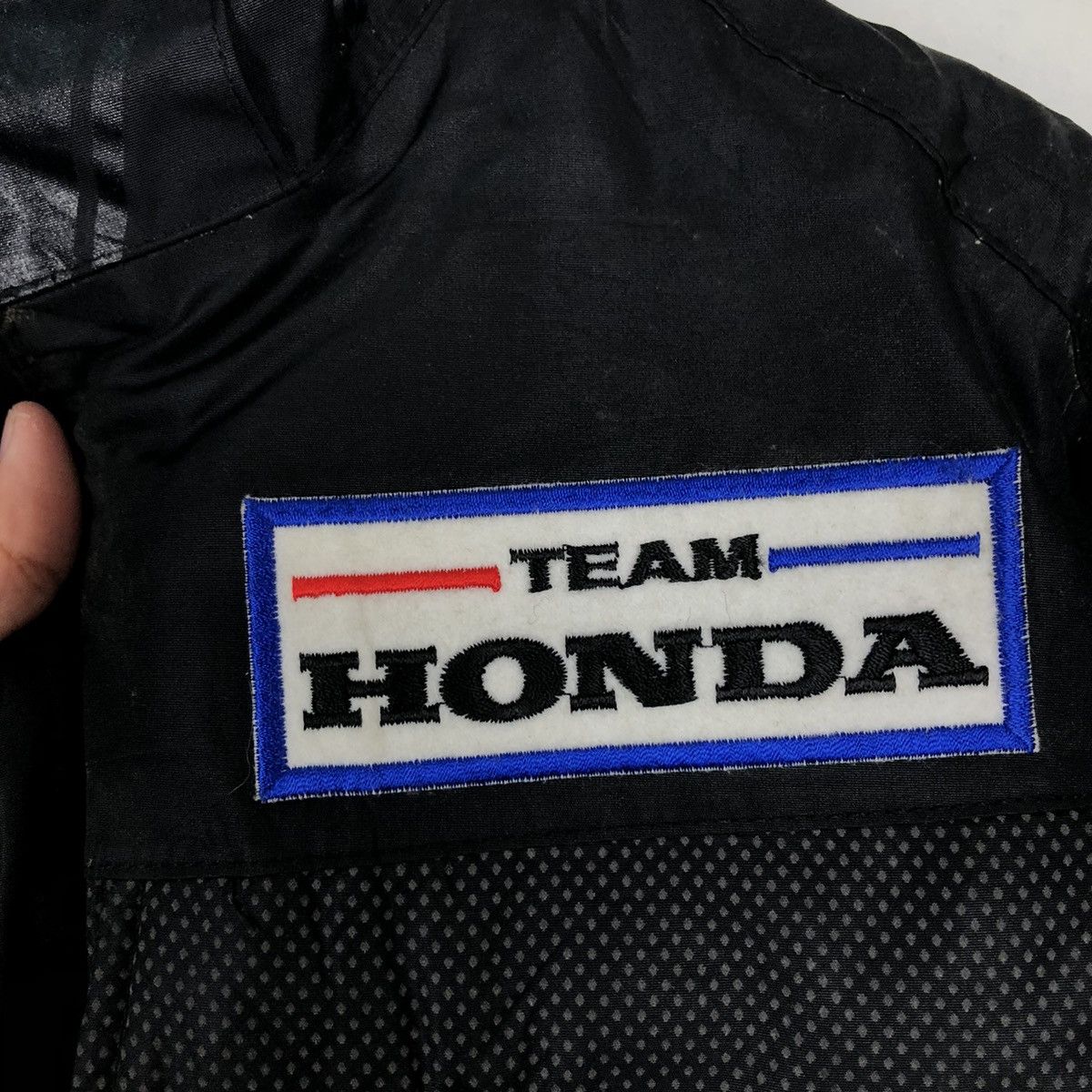 Honda 🔥RARE HONDA BOMBER JACKET SPELL OUT BIG LOGO RACING SPORTS Size US L / EU 52-54 / 3 - 14 Thumbnail