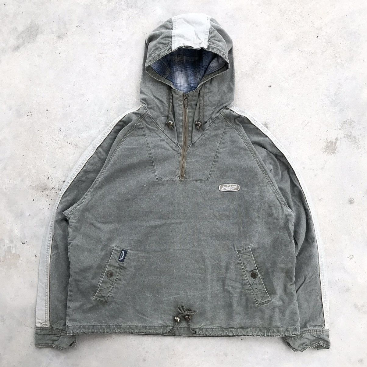 Billabong Vtg 90's Billabong Anorak Detroit Smokey Washed H/W Jacket Size US L / EU 52-54 / 3 - 1 Thumbnail