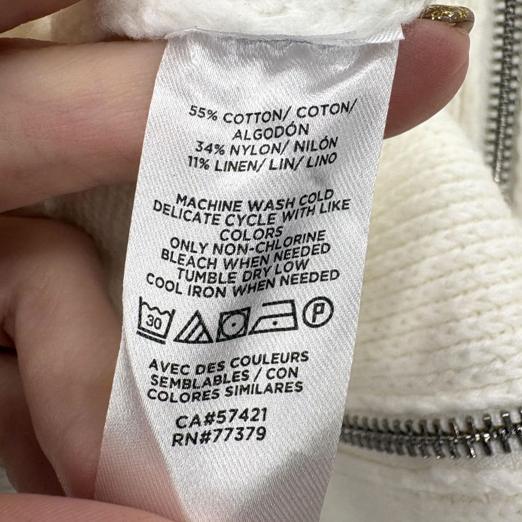 Ann Taylor Ann Taylor Cardigan Sweater Womens Small White Full Zip Collared Pockets Knit Size S / US 4 / IT 40 - 6 Thumbnail