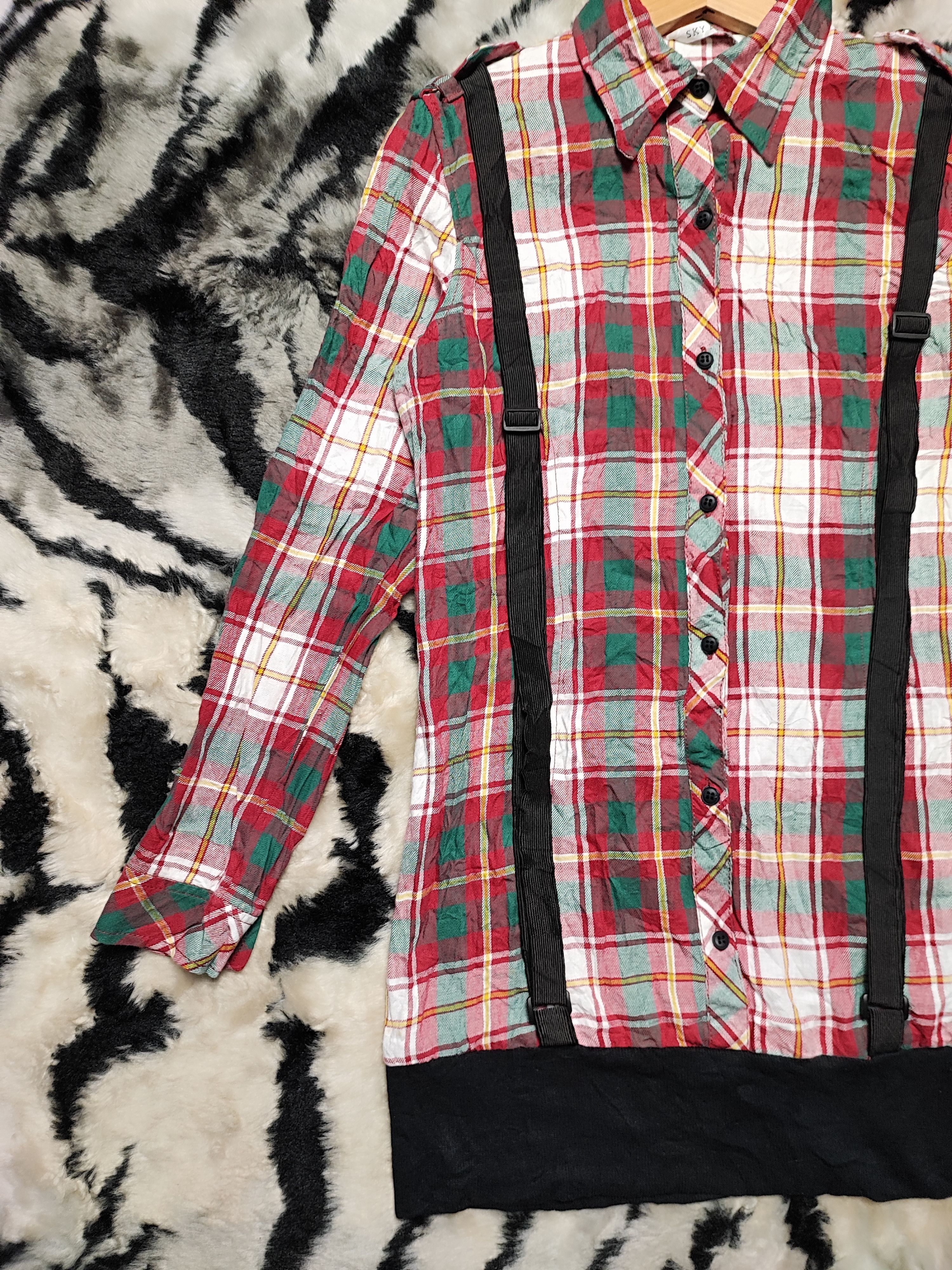Flannel Flannel Checked Bondage Shirt Button Up Size S / US 4 / IT 40 - 3 Thumbnail